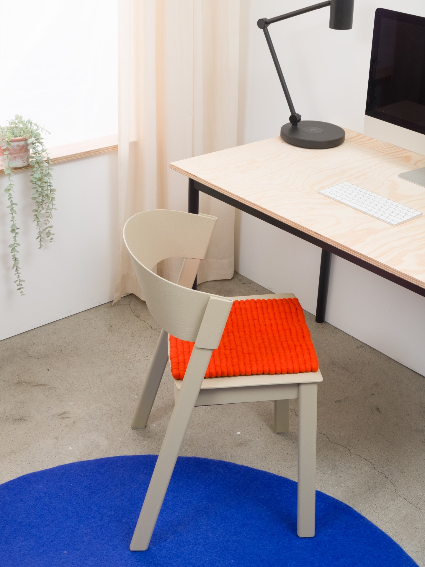 myfelt Mats - Filzkugel Sitzauflage quadratisch