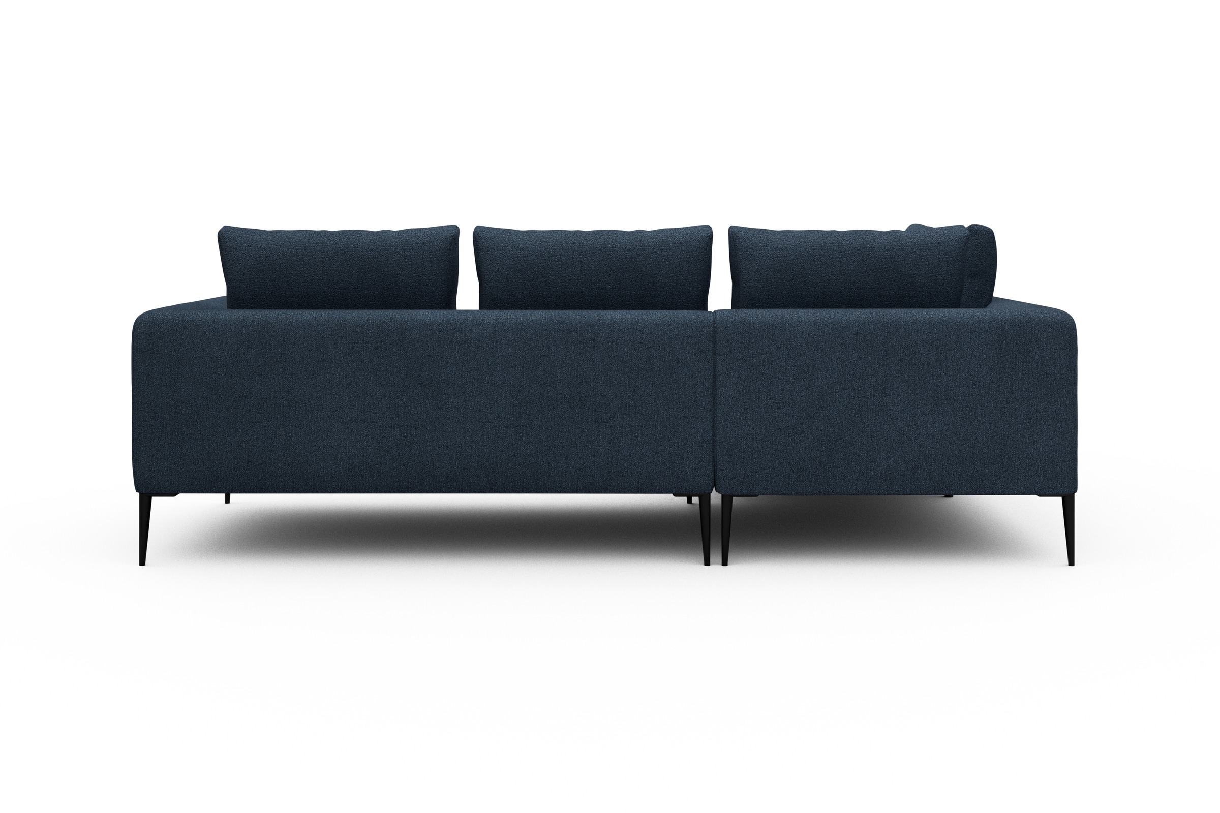 Ecksofa Paul Relax-Ecke links mit 2-Sitzer Boucle-Blue