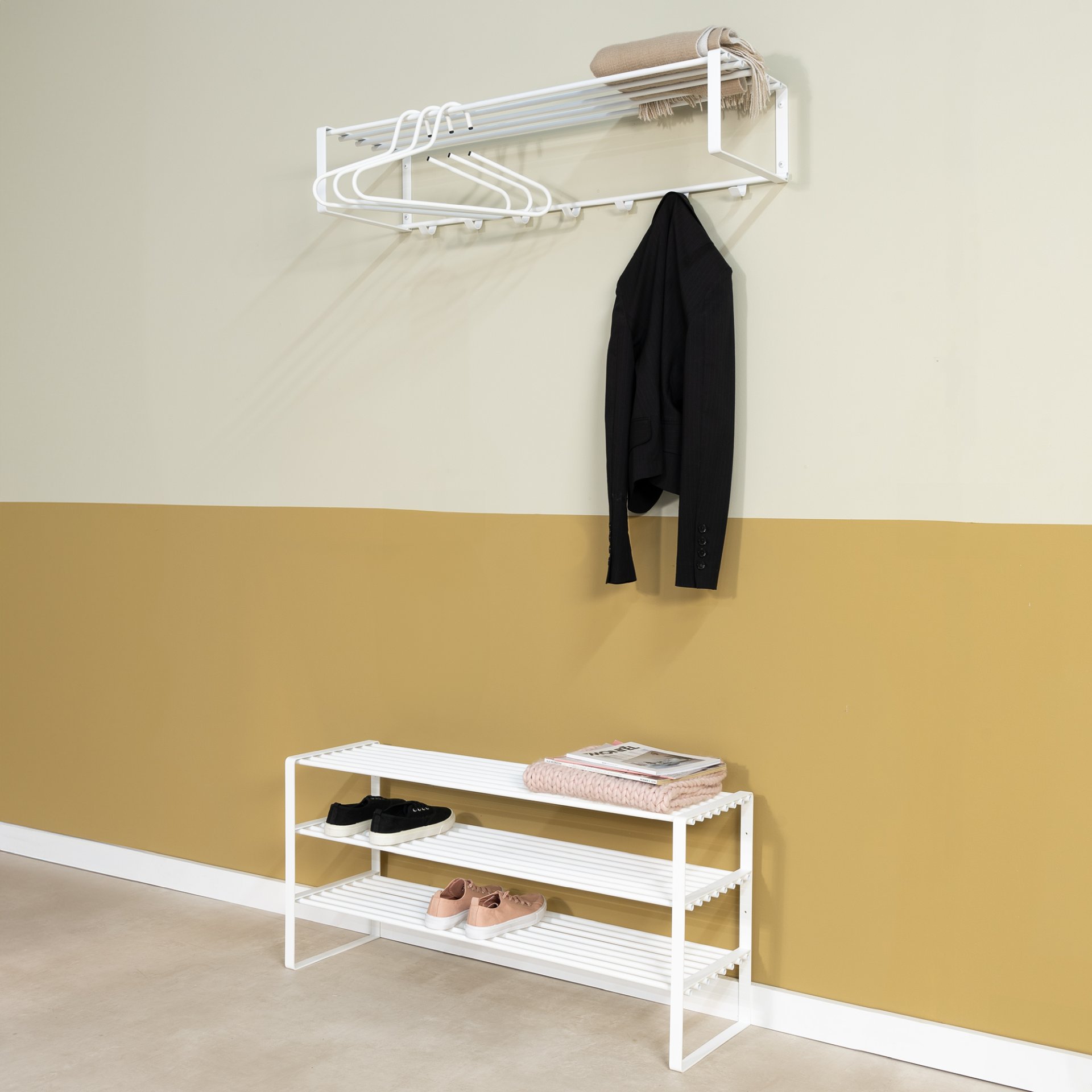 Spinder Design Schuhregal Rex SR 2 - 100 cm Weiß
