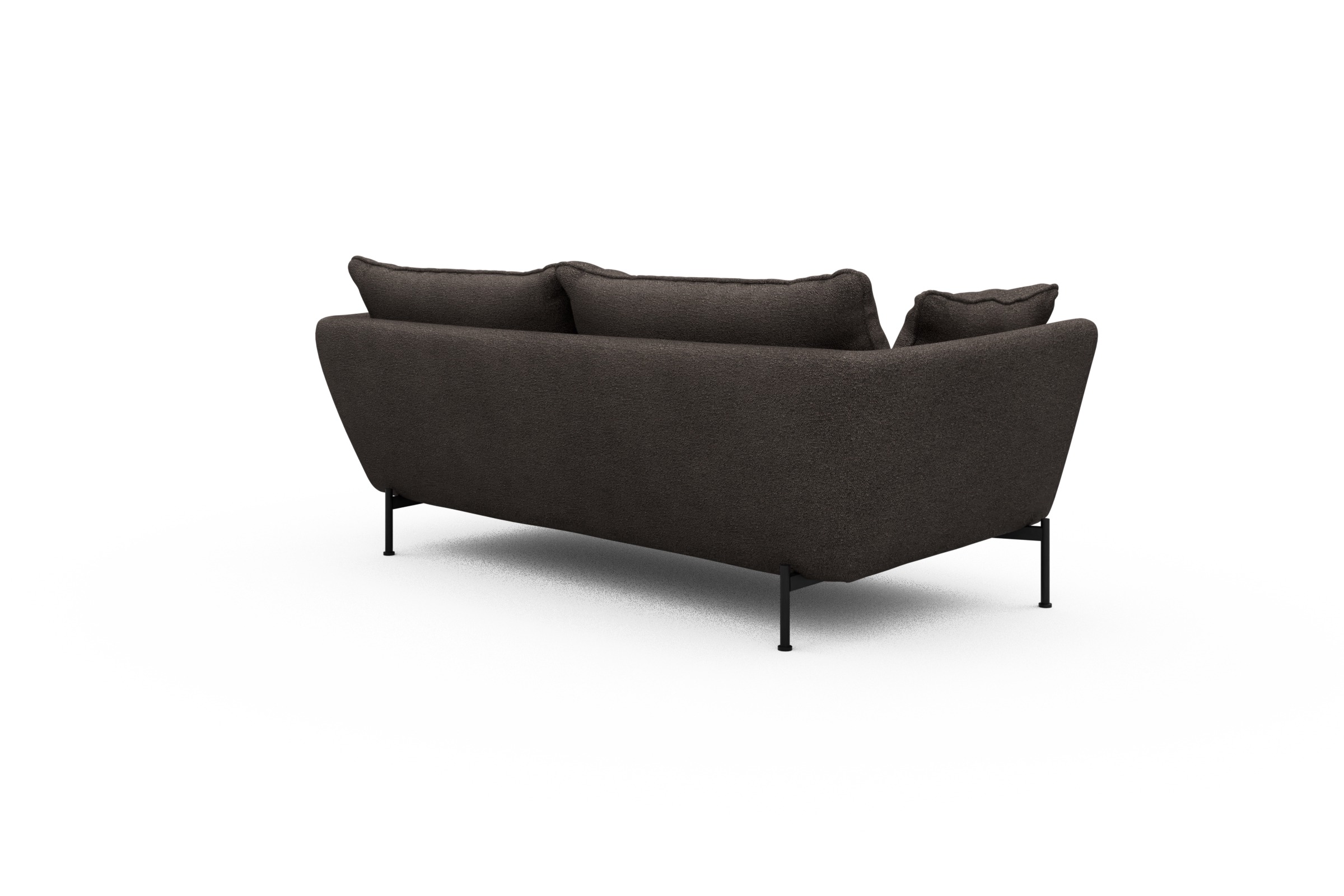 Sofa Anton PREMIUM 2-Sitzer Boucle-Taupe
