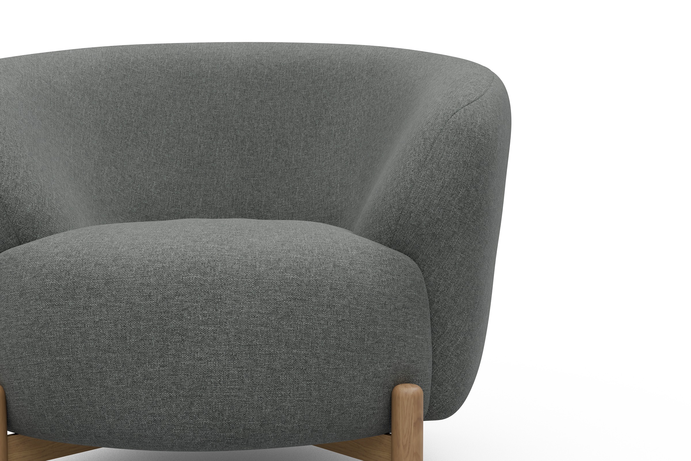 Sessel Ronda Holzbeine Eiche Natur Satya-Steel