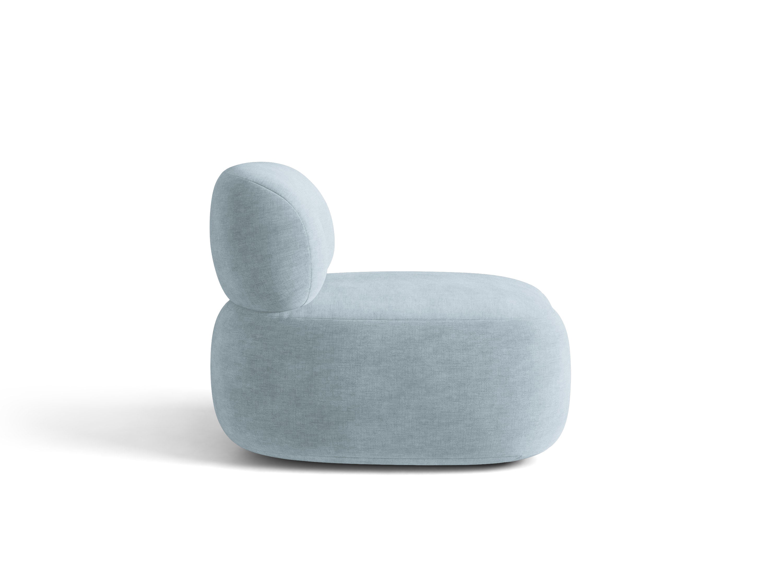 Micadoni Aura Armsessel Chenille Golden Pastellblau