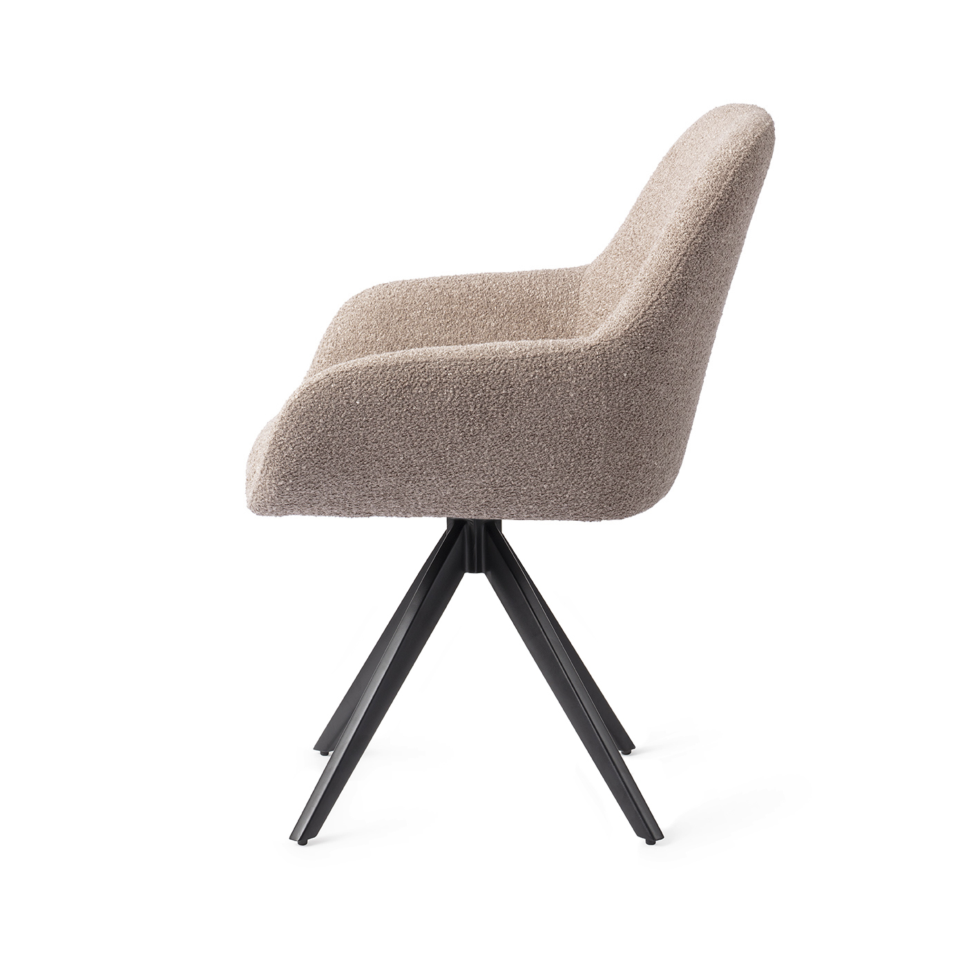 Jesper Home Esszimmerstuhl Kushi Stone Haze Turn Schwarz