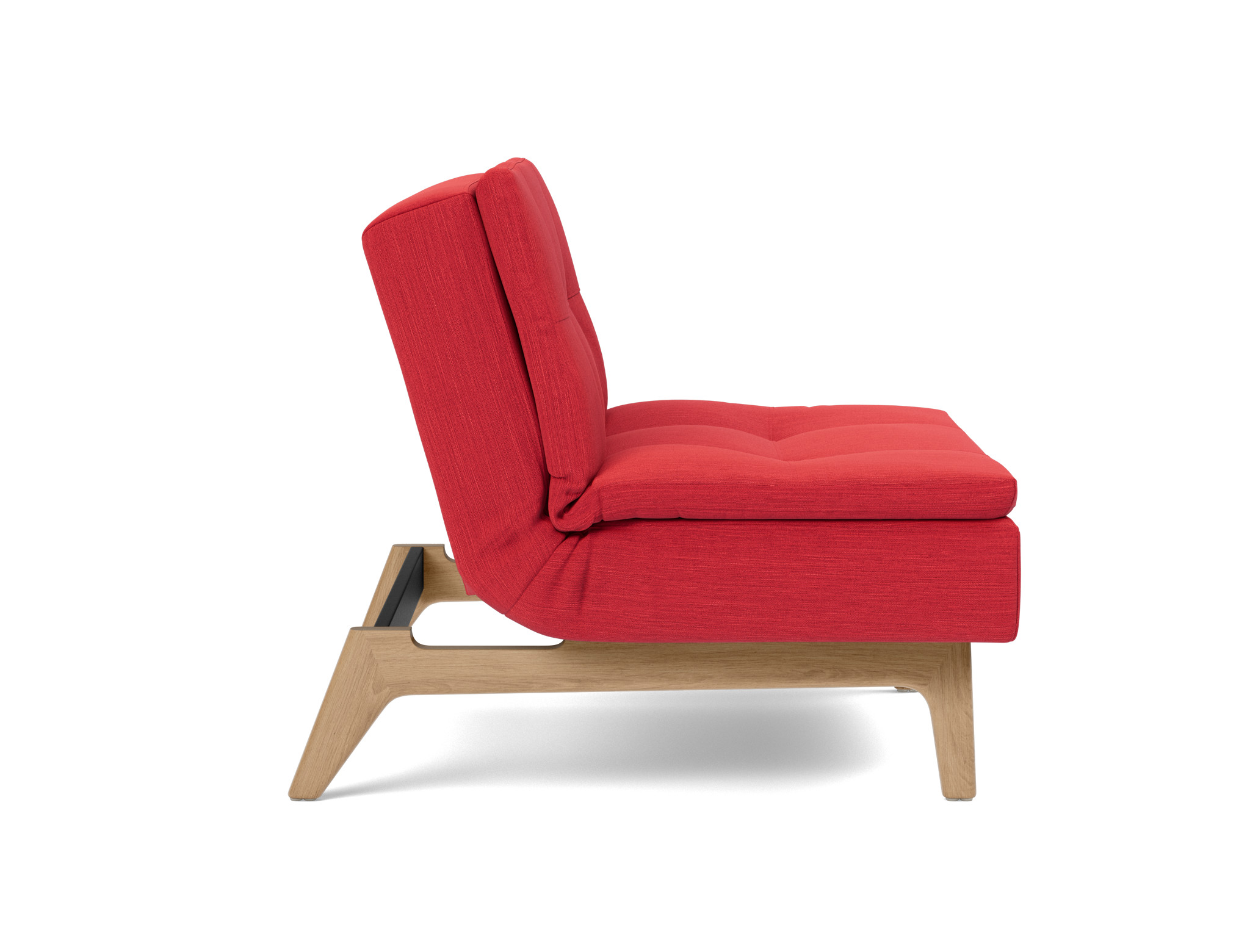 Sessel Dublexo Flachgewebe Elegance 511-Red Beine Eiche