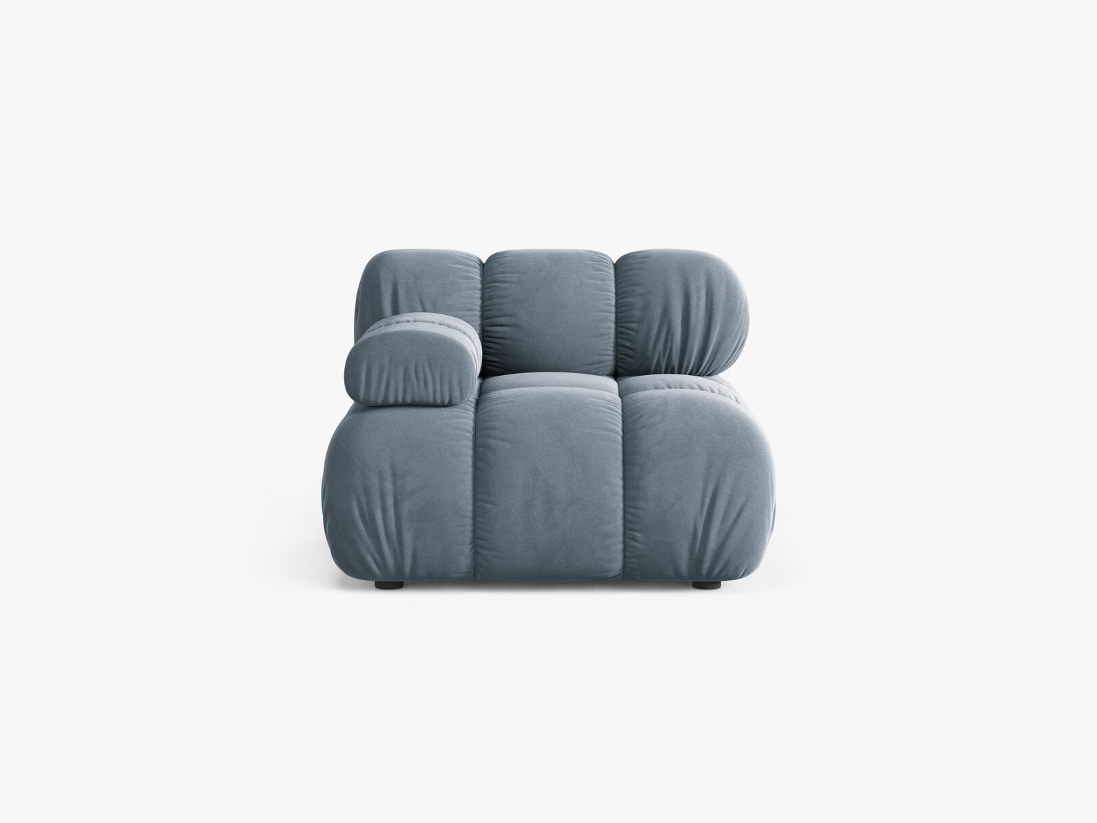 Micadoni Eckmodul Bellis Samt Bluvel Hellblau Links