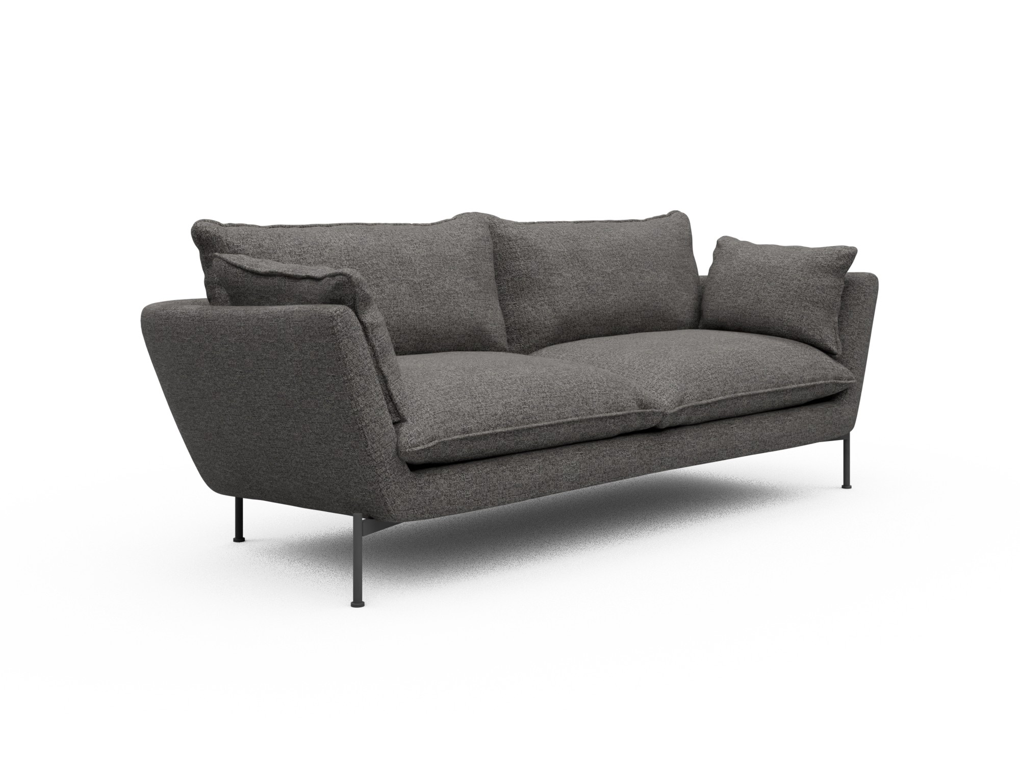 Skandi Home Sofa Anton Soft 3-Sitzer Carreno-Salt-and-Pepper moebelfaktor