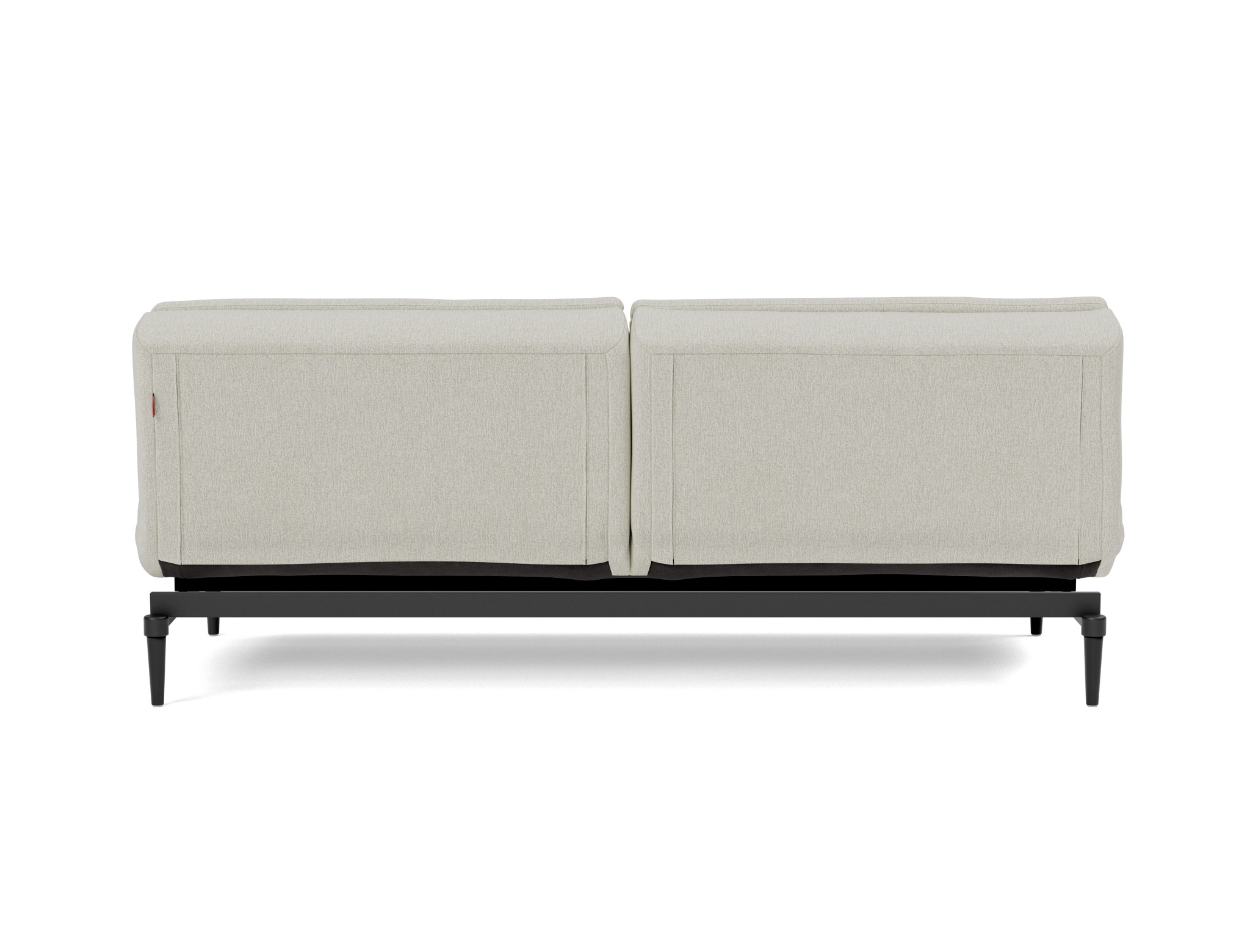 Schlafsofa Dublexo Flachgewebe Mixed Dance 527-Natural Beine Styletto Eiche schwarz