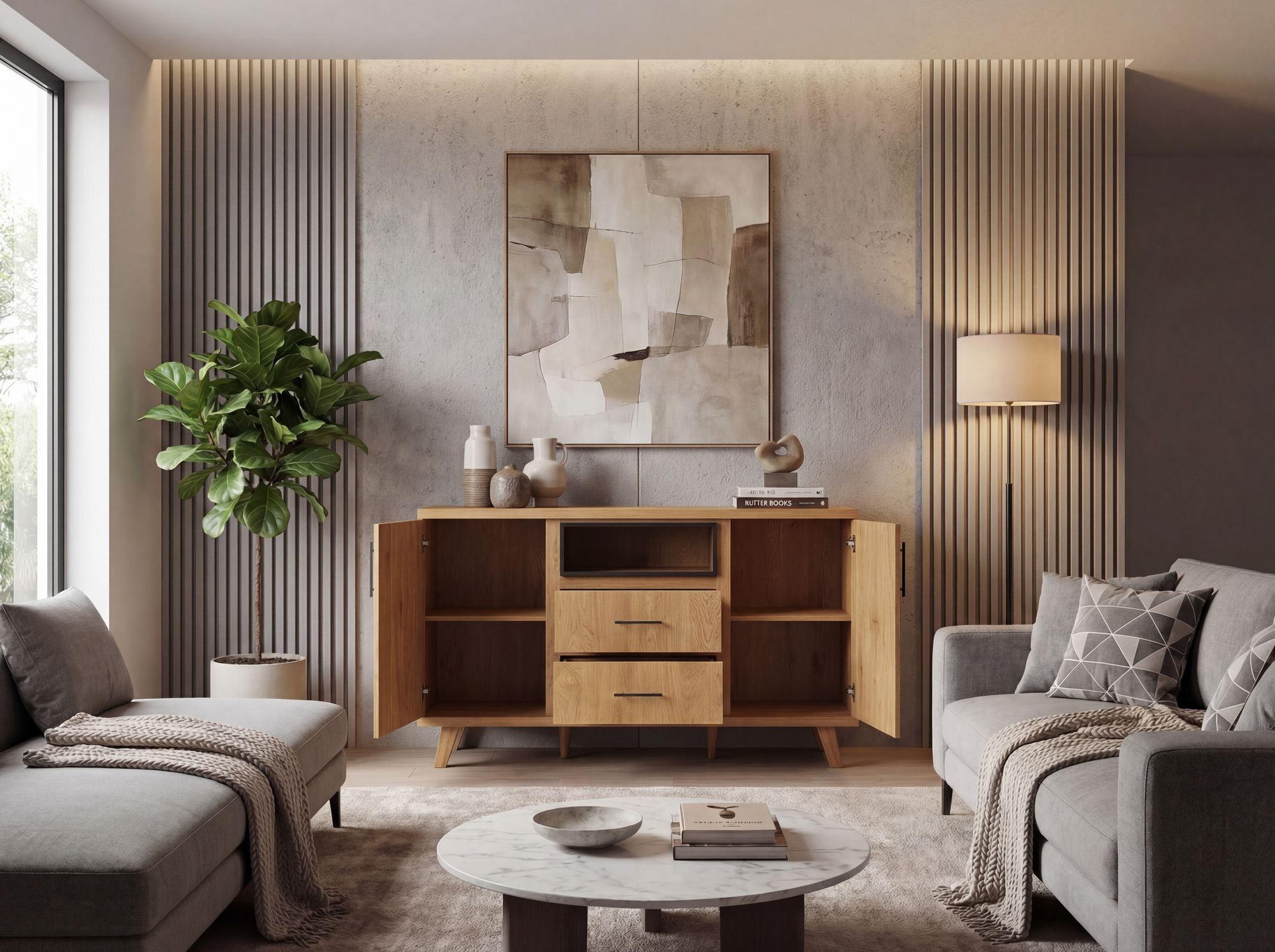Sideboard Stordal Braun 150 × 40 × 95 cm