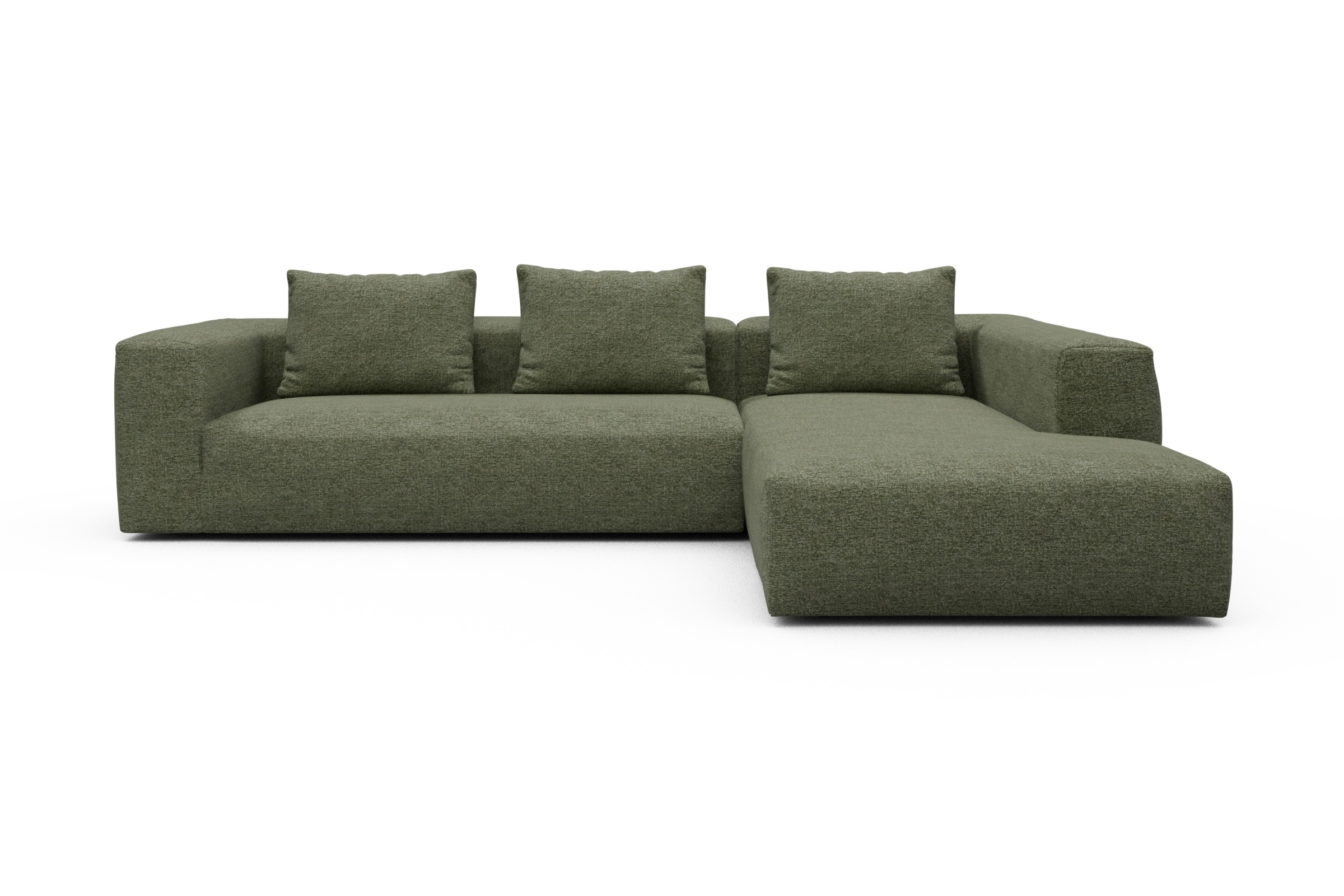 Skandi Home Ecksofa Fred Relax-Ecke rechts mit 2,5-Sitzer Carreno-Vivid-Green moebelfaktor