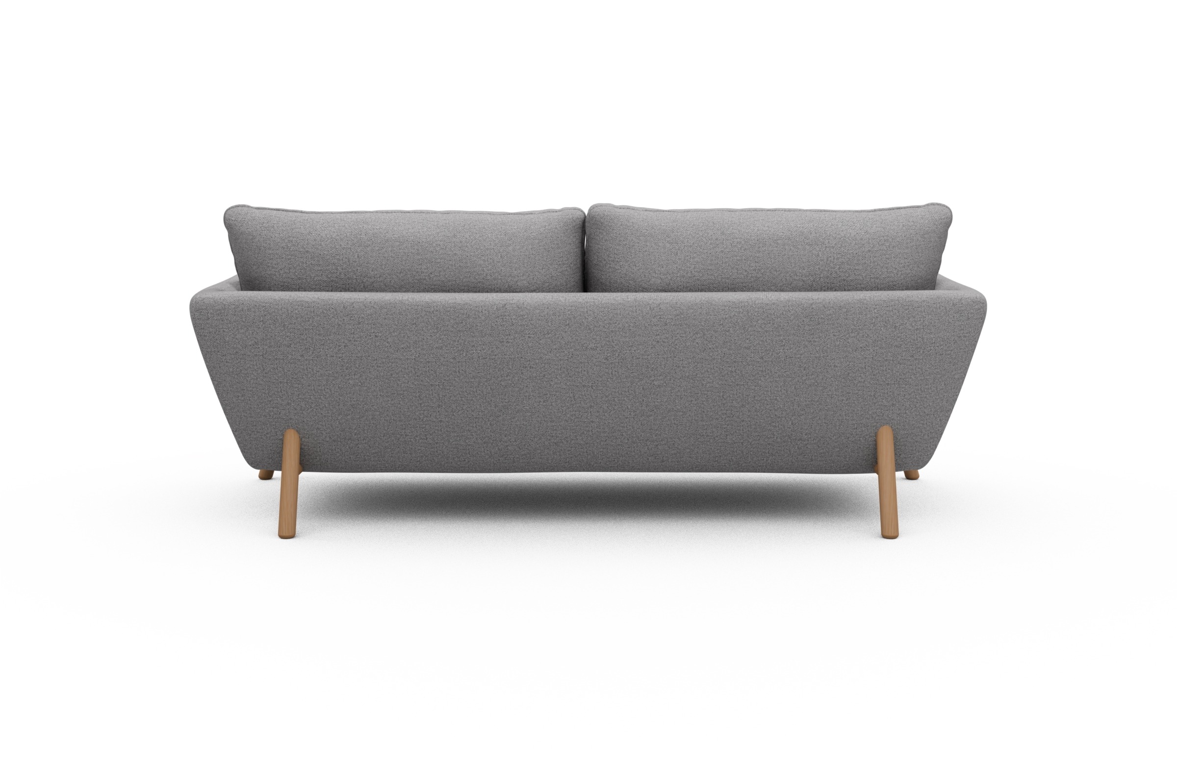 Sofa Emil 3-Sitzer Beinfarbe Eiche Natur Sama-Grey