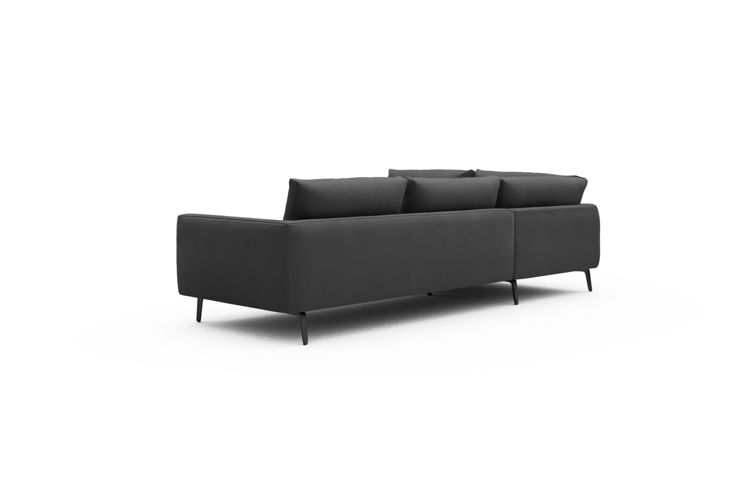 Ecksofa Karl Relax-Ecke links mit 2,5-Sitzer Satya-Zinc