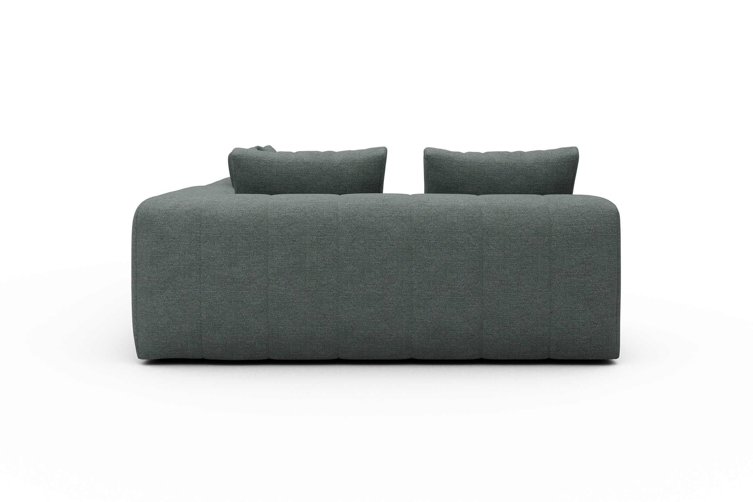 Ecksofa Hugo 2x 2,5-Sitzer Armlehne rechts Carreno-Ice-Blue