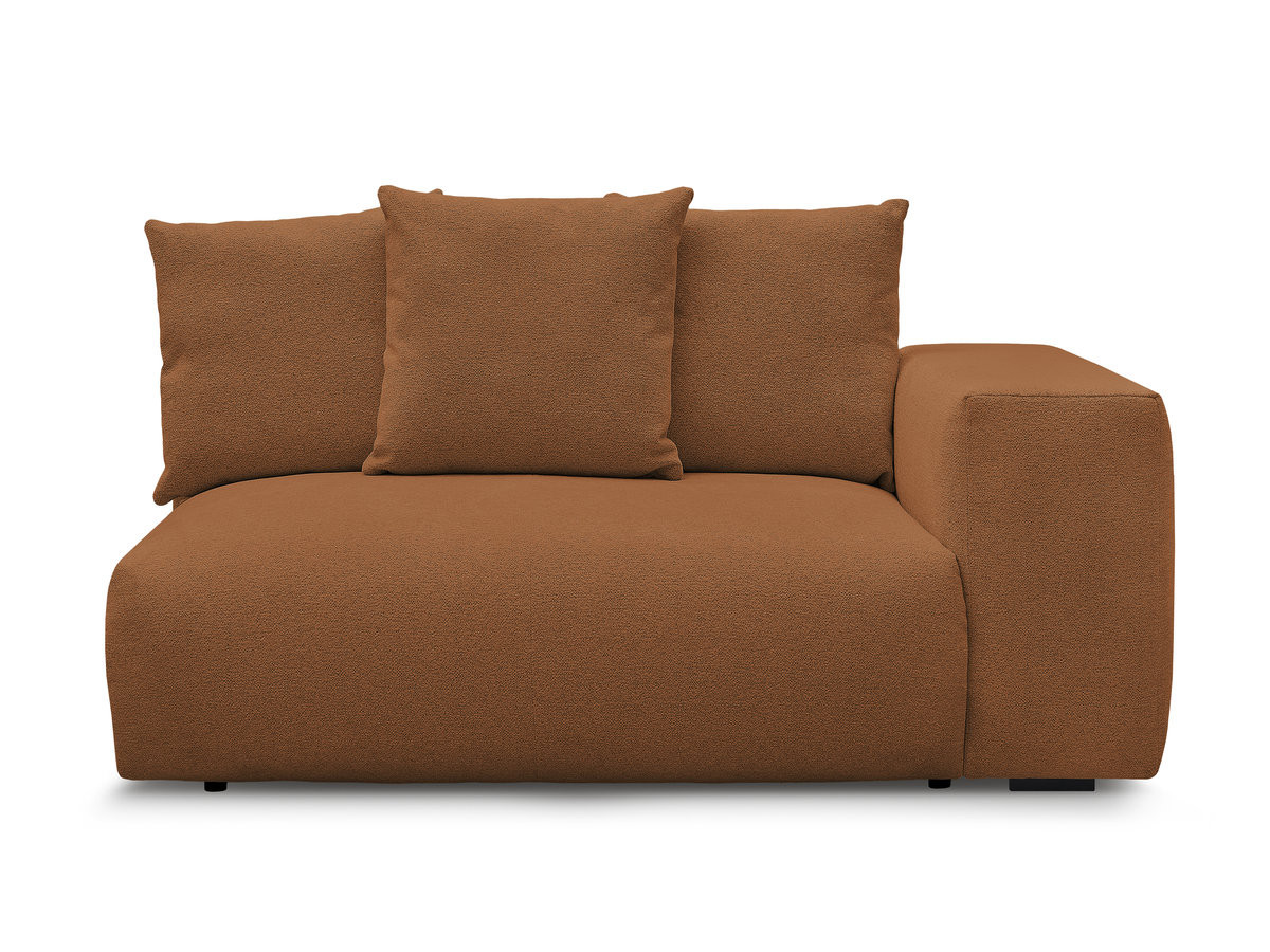 Bobochic Voltaire Sofamodul 2-Sitzer 178 × 100 cm Melange-Stoff Orange Ecke rechts