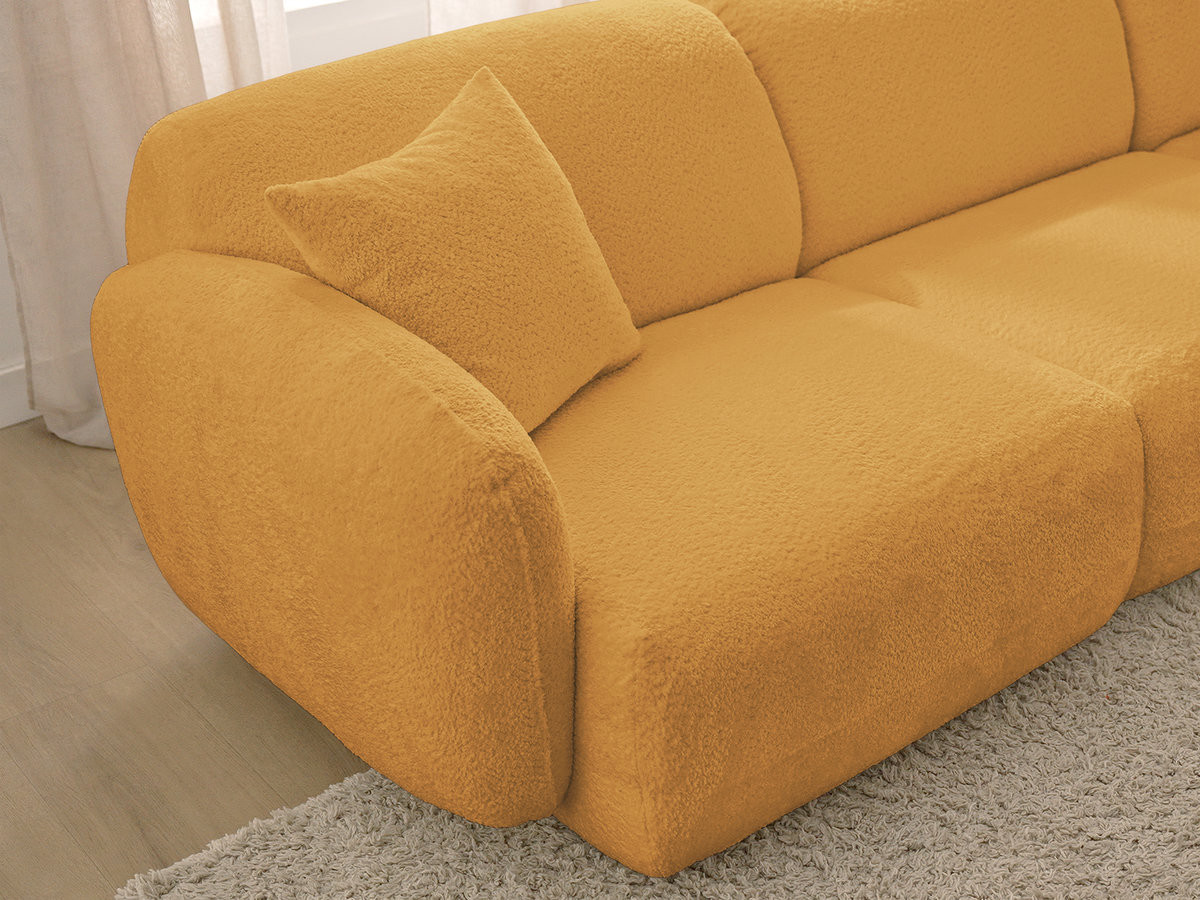 Bobochic Anda Wohnlandschaft Chenille Gelb Ecke links