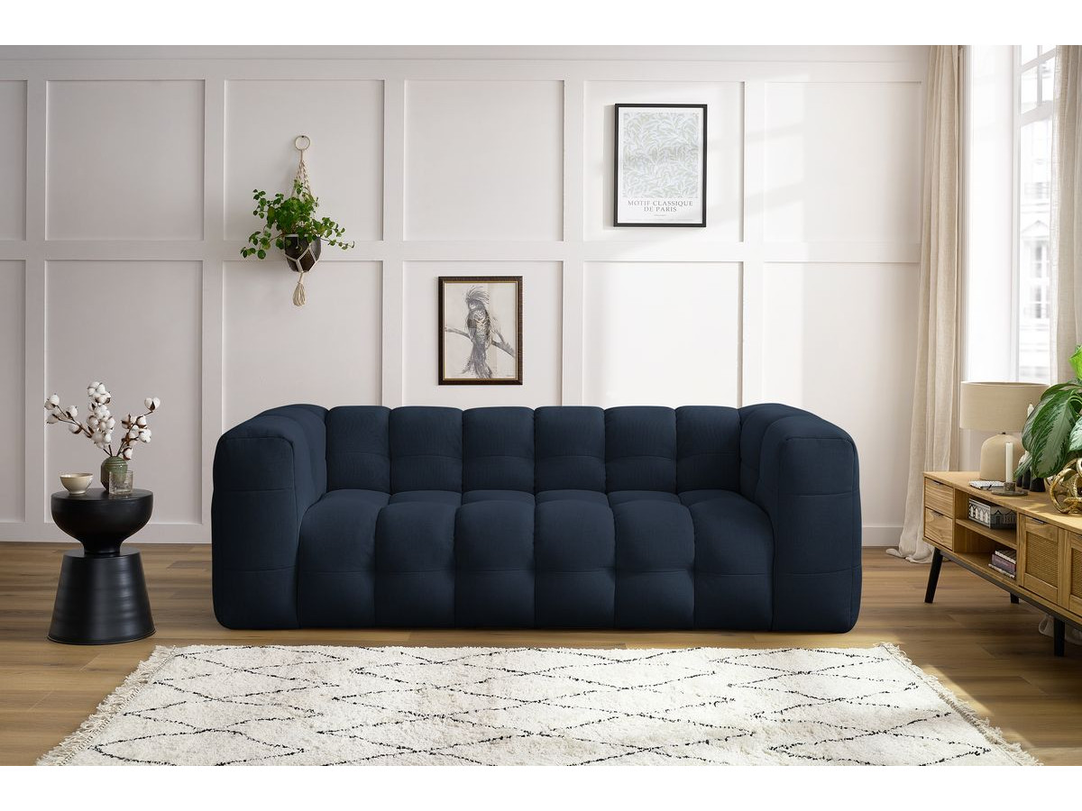 Bobochic Cloud Sofa 3-Sitzer Stoff Dunkelblau