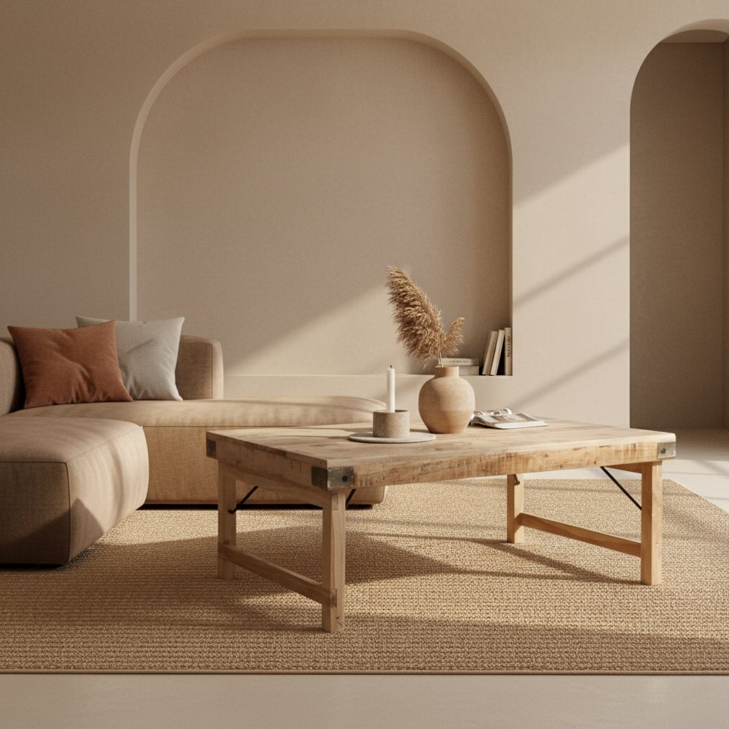 Raw Materials Klappbarer Couchtisch Limewash 120x75x45cm