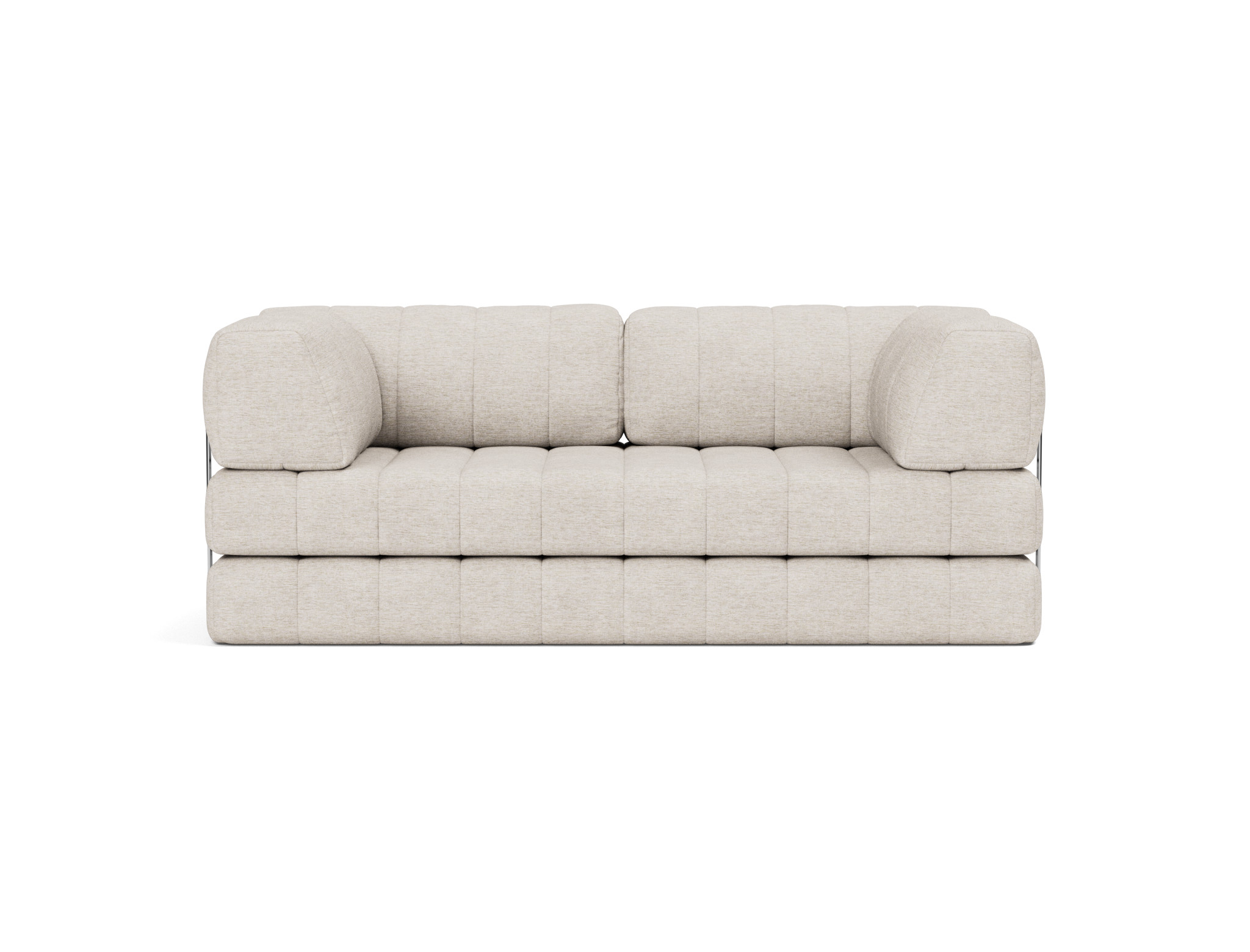 Schlafsofa CozyPad mit Armlehnen Chenille Yuveno 470-Natural