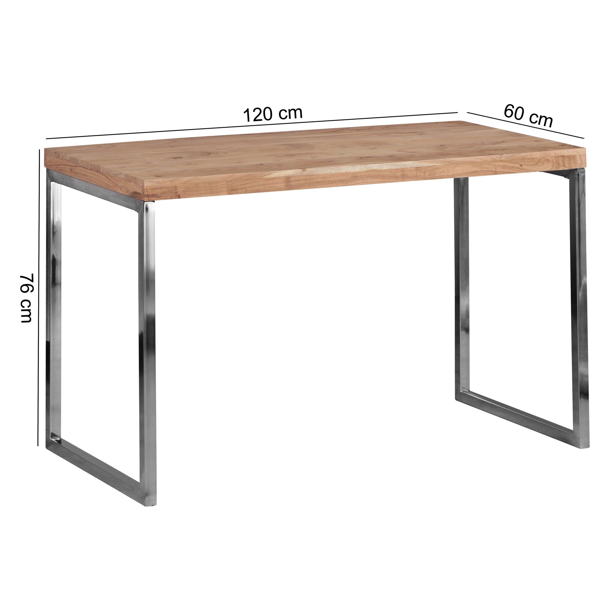 Schreibtisch Alta Akazie Massivholz 120 × 60 × 76 cm