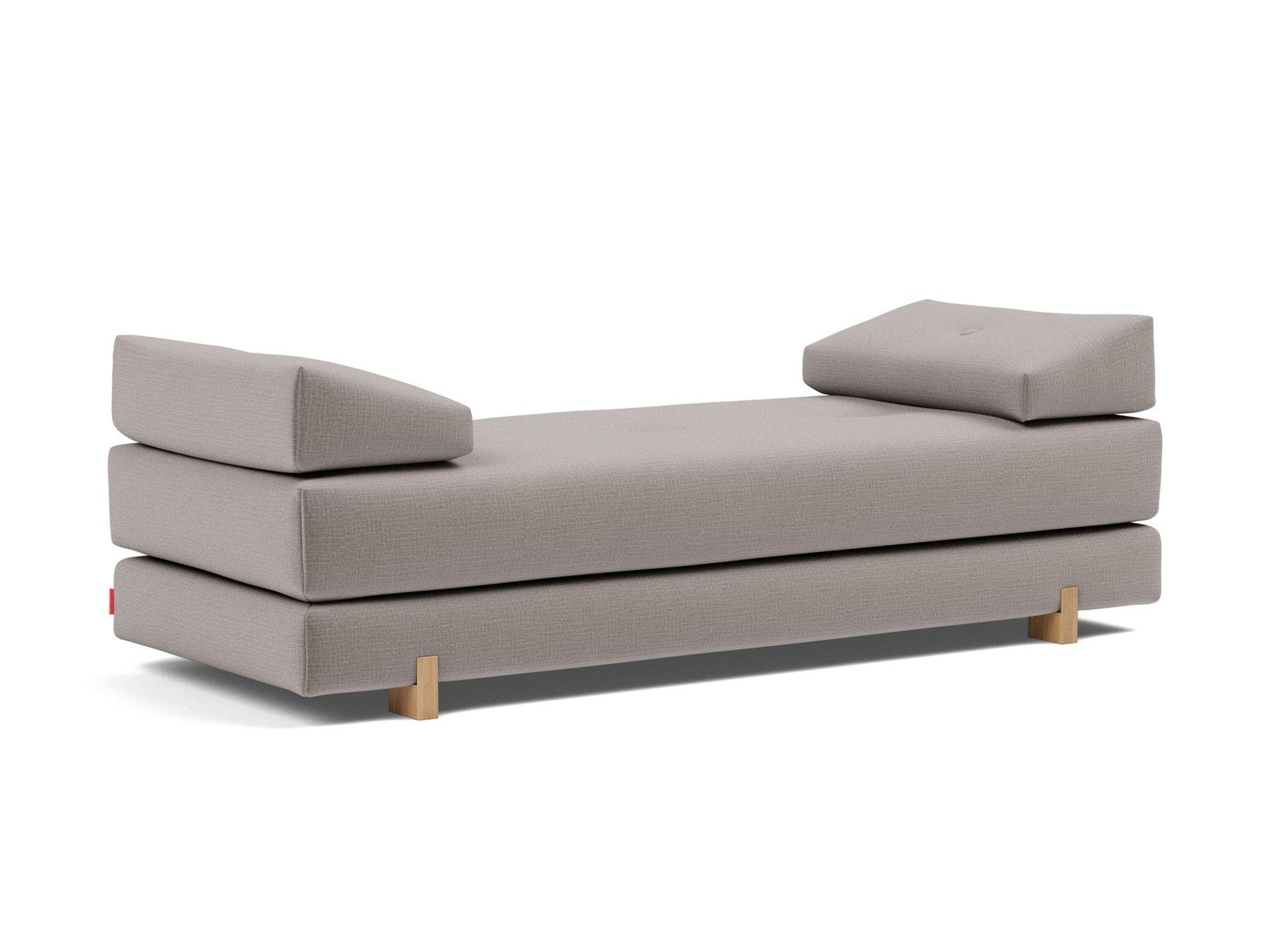 Tagesbett Sigmund Chenille Esina 418-Truffle Beine Drip Eiche