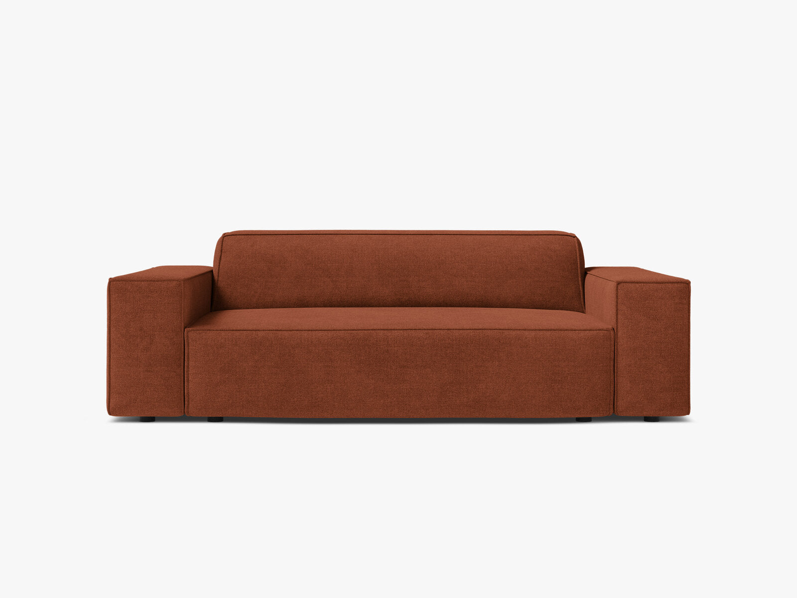 Micadoni Jodie Sofa 2-Sitzer Strukturierter Stoff Liberty Ziegel