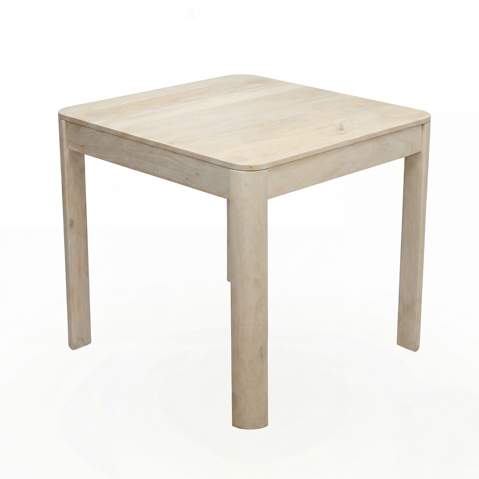Esstisch Nesset Mango Massivholz Weiß 80 × 80 × 76 cm