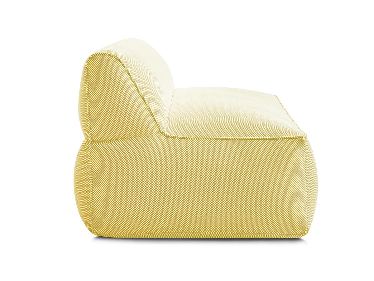 Bobochic Riviera Sofamodul 2-Sitzer Melange-Stoff Gelb