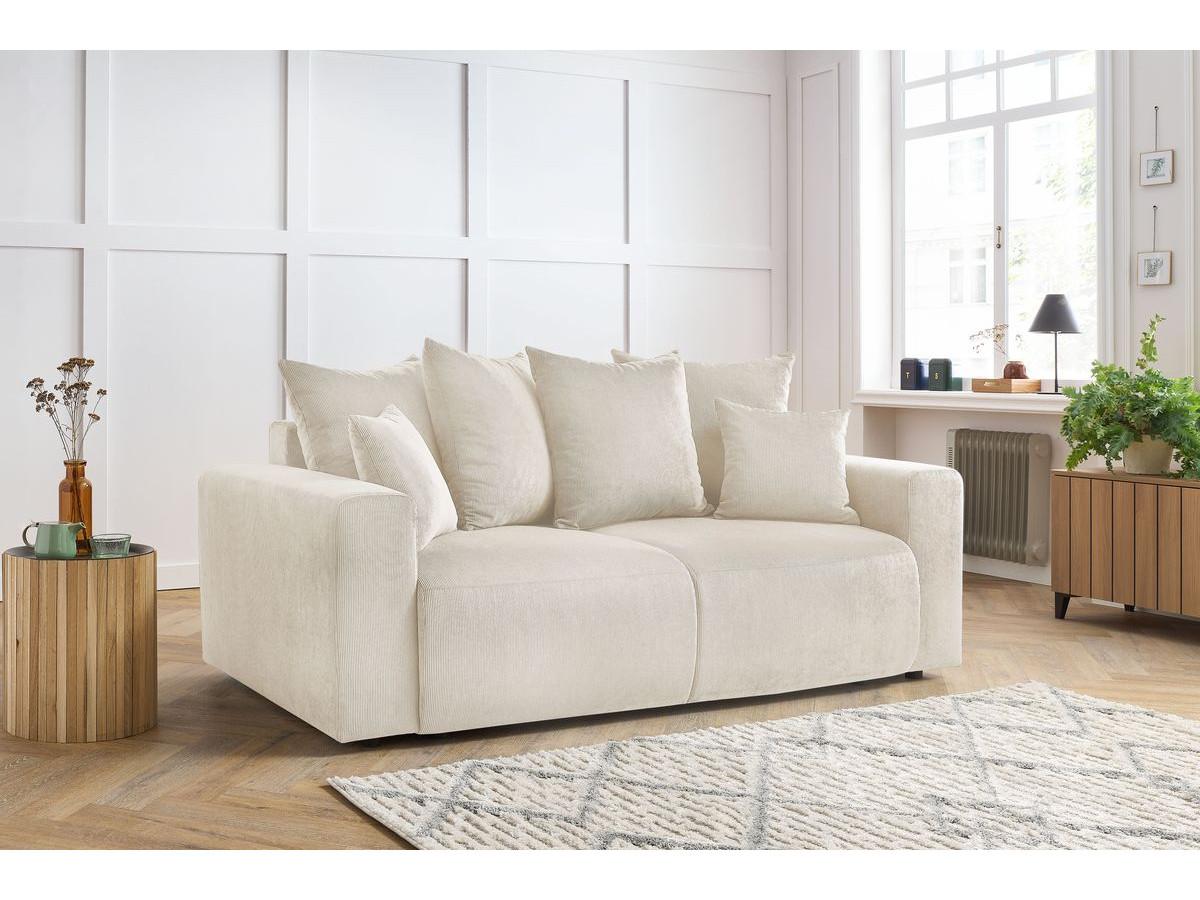 Bobochic Envy Sofa 2-Sitzer Cordsamt Beige