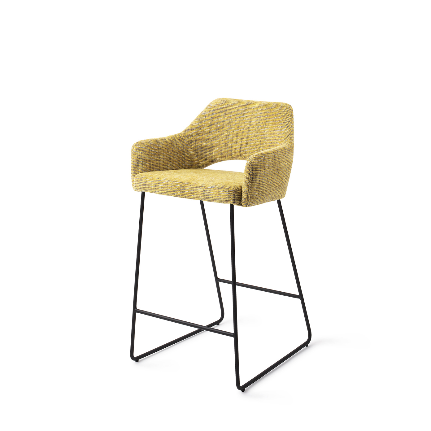 Jesper Home Barhocker Yanai Lemon Lines Slide Schwarz Tresenhöhe 65 cm