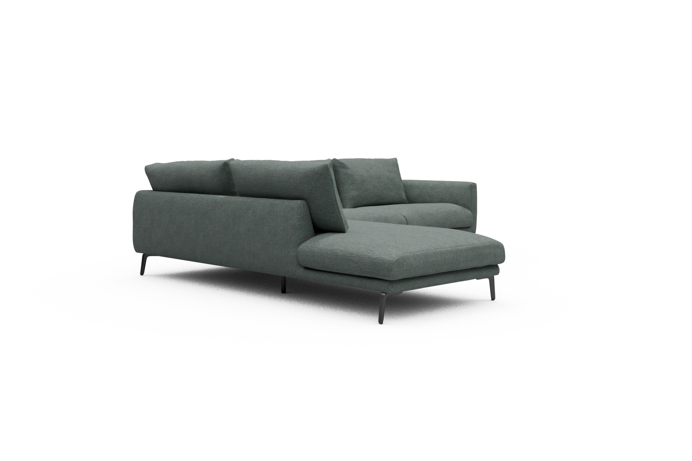 Ecksofa Karl Relax-Ecke links mit 2,5-Sitzer Carreno-Ice-Blue