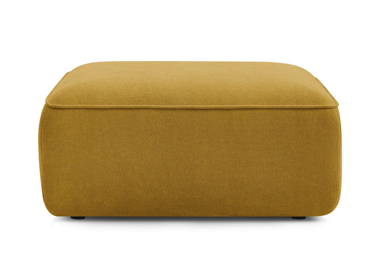 Bobochic Zephyr Pouf Strukturstoff Gelb