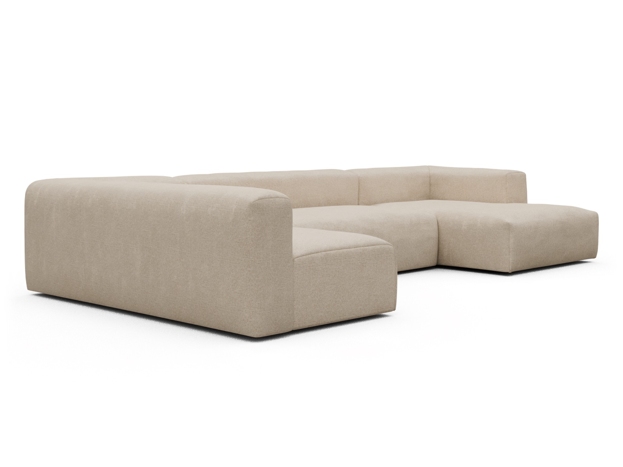 Skandi Home Wohnlandschaft Fred Chaiselongue rechts mit 2-Sitzer und lange Armlehne links Casone-Natural-Beige moebelfaktor