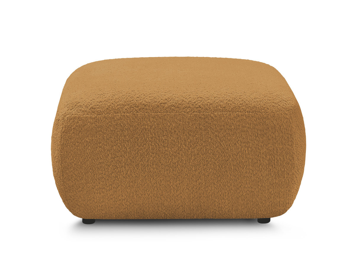 Bobochic Montaigne Pouf Bouclé-Stoff Gelb