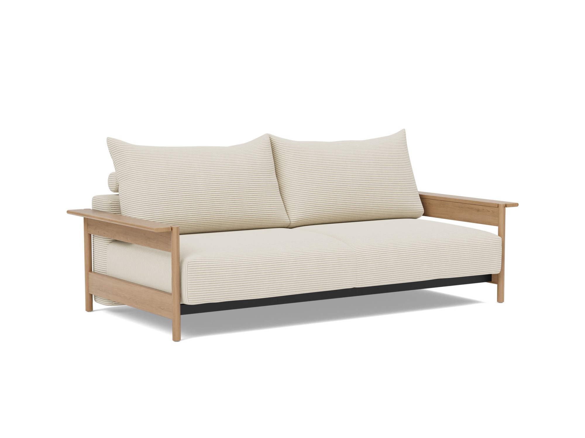 Schlafsofa Malloy Wood Kord Corduroy 594-Ivory