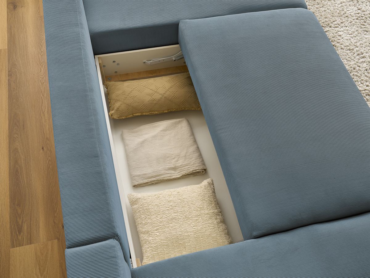 Bobochic Sidonie Wohnlandschaft Cordsamt Dunkelblau