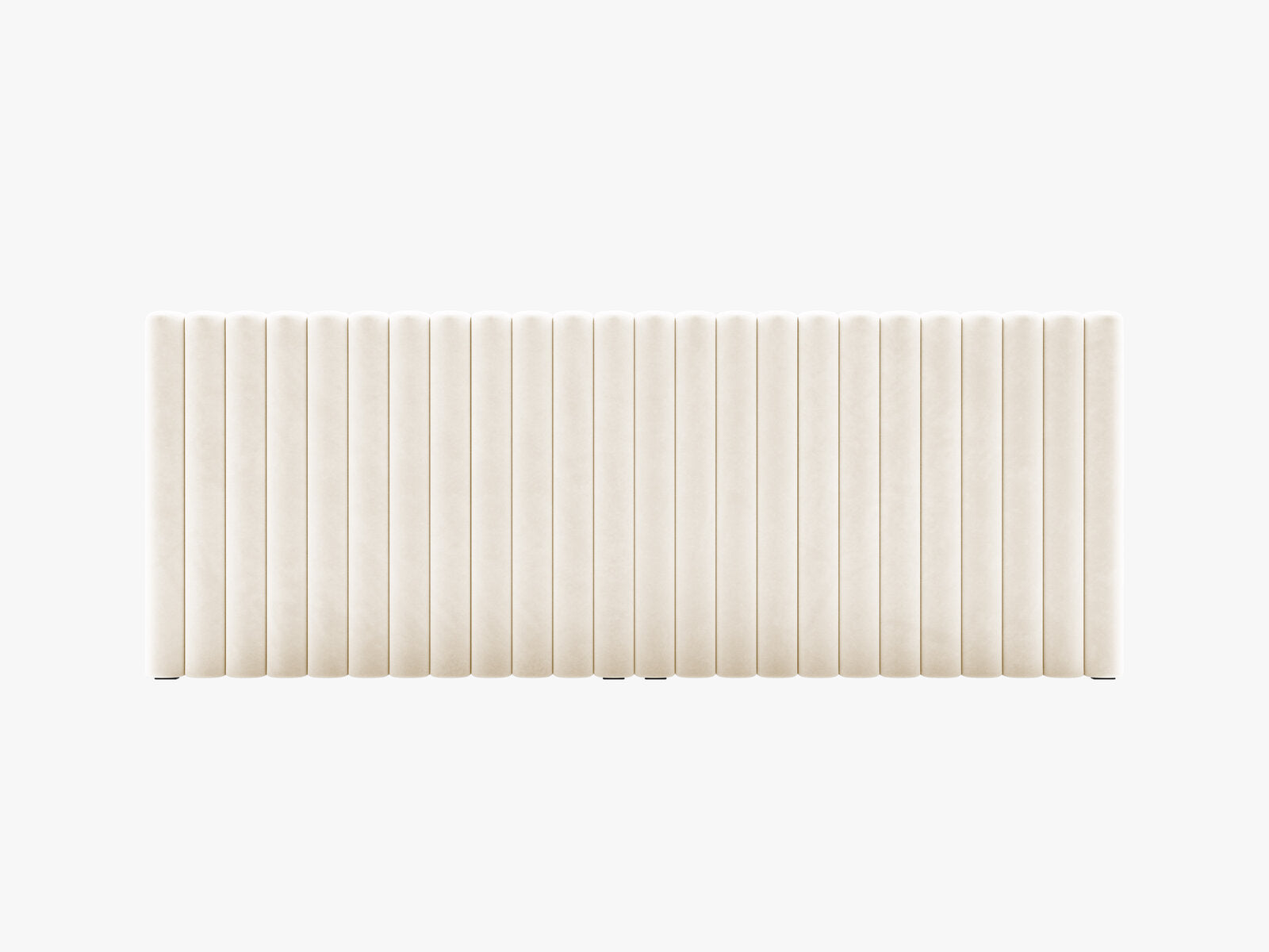 Micadoni Mistero Polster-Kopfteil Samt Paris Beige 240x95