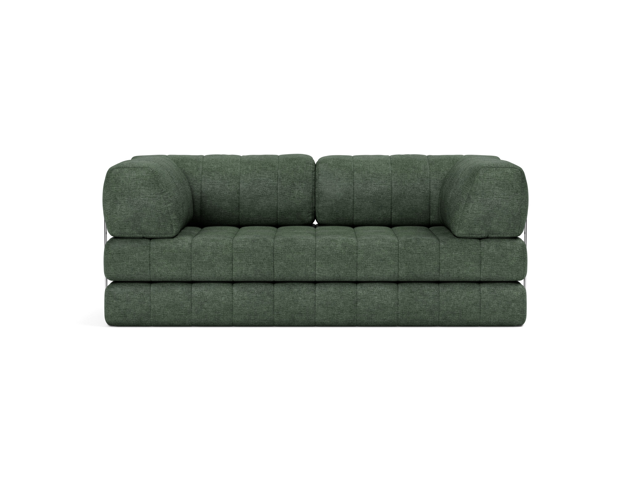 Schlafsofa CozyPad mit Armlehnen Flachgewebe Avella 281-Pine-Green