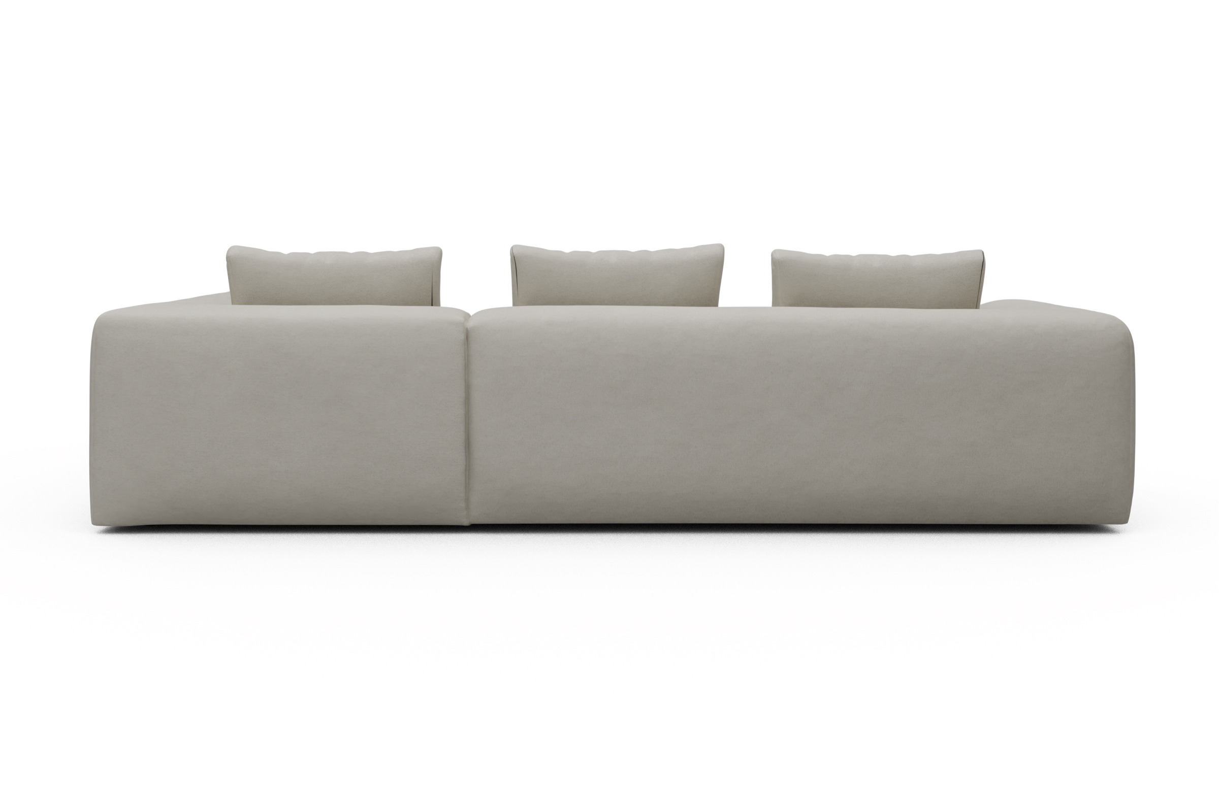 Ecksofa Fred Relax-Ecke rechts mit 2,5-Sitzer Denari-Clean-Beige