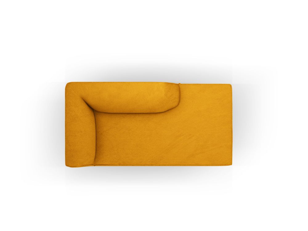 Cosmopolitan Design Chaiselongue Siena Kord Scala Gelb Rechts