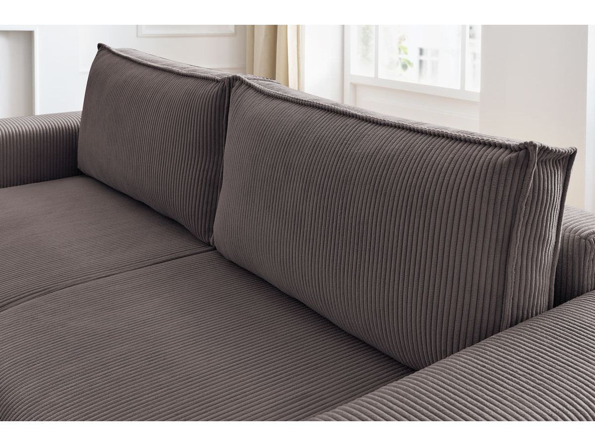 Bobochic Nihad Sofa 3-Sitzer Cordsamt Taupe