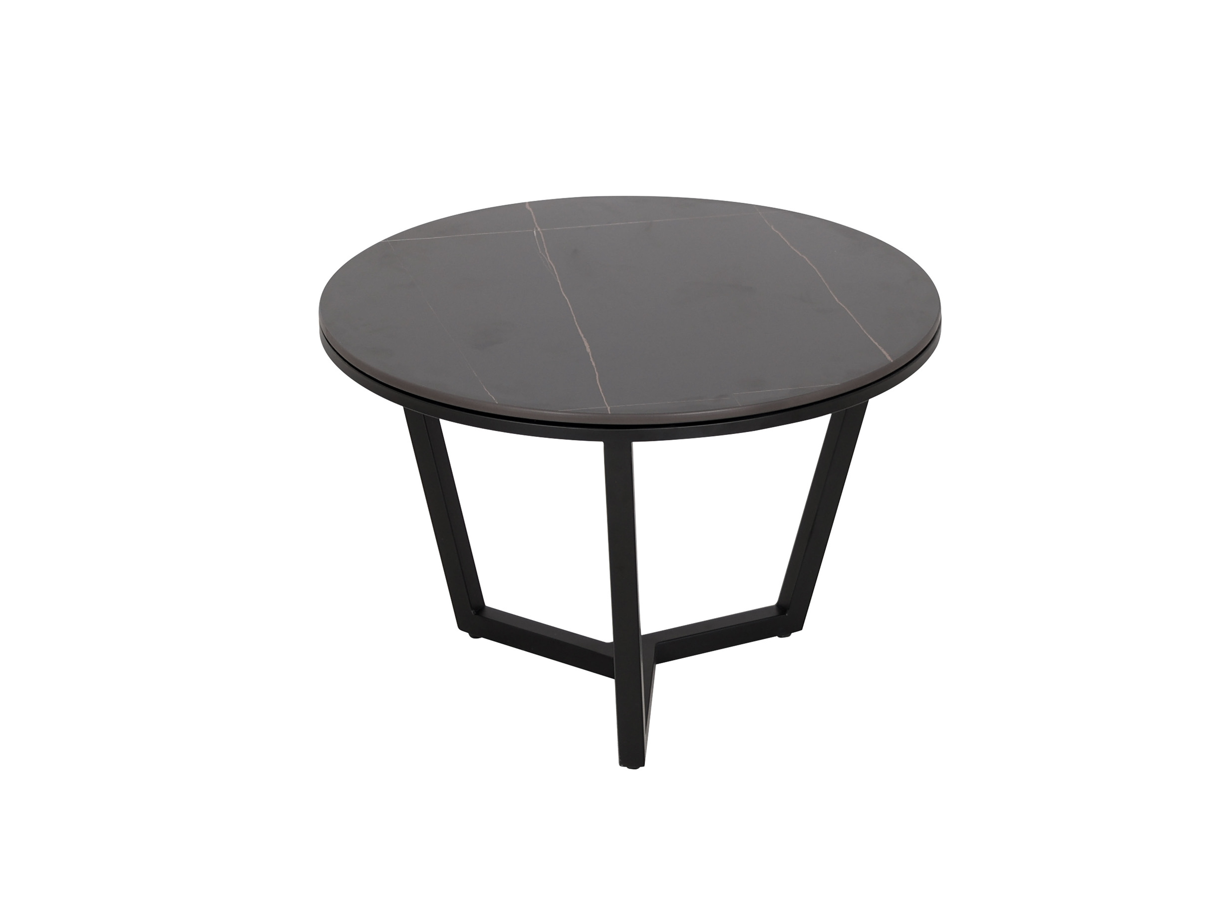Livin Hill Couchtisch Set Modig Schwarze Beine, schwarz/weiße Tischplatte M66