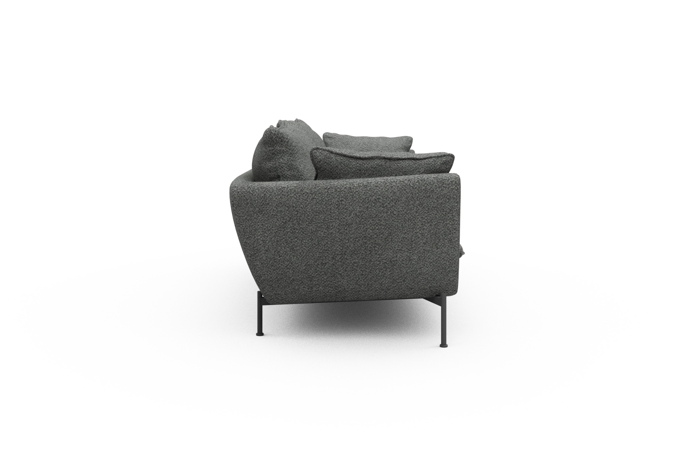 Sofa Anton PREMIUM 3-Sitzer Vanora-Warm-Grey
