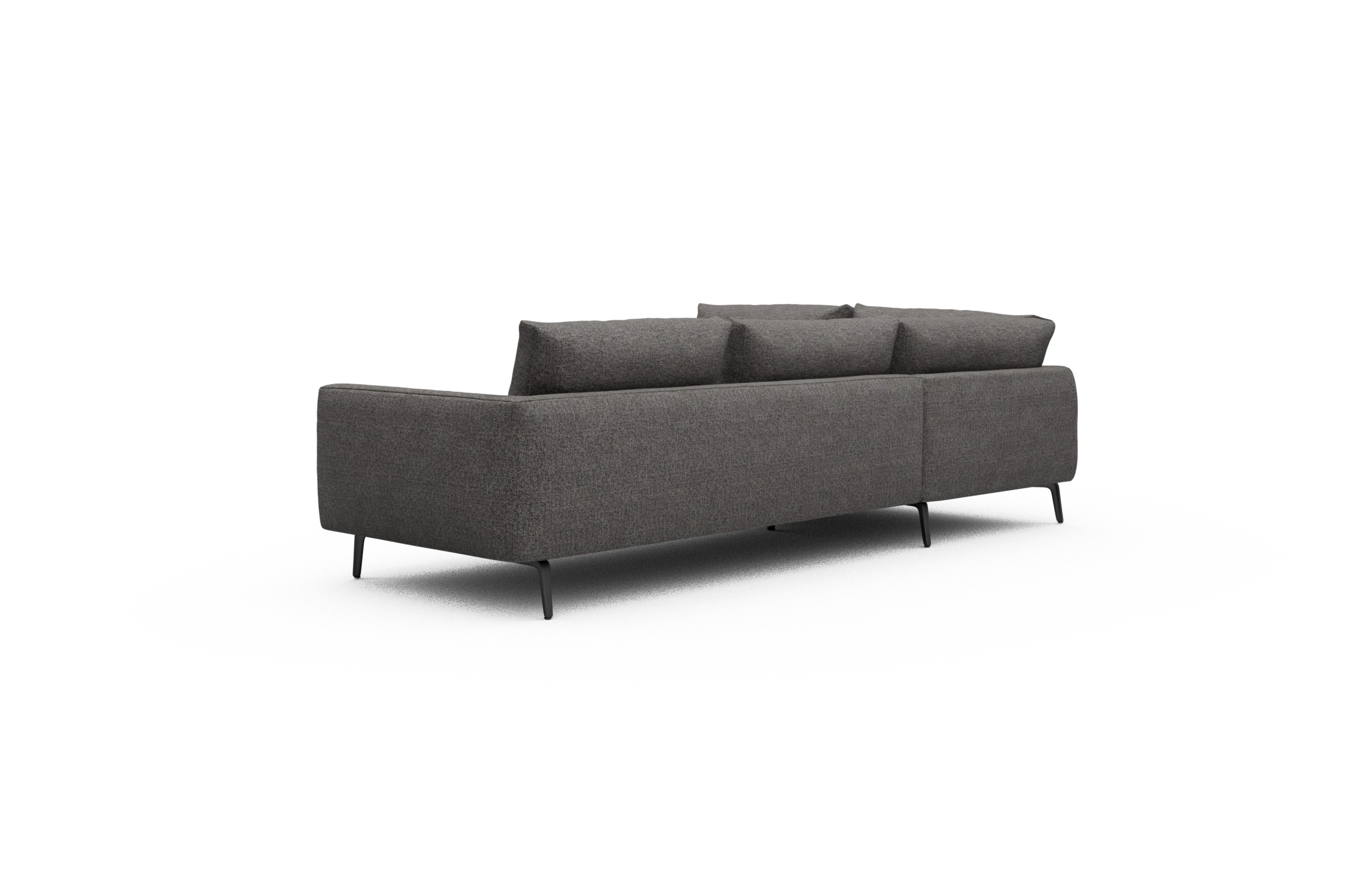 Ecksofa Karl Relax-Ecke links mit 2,5-Sitzer Carreno-Salt-and-Pepper