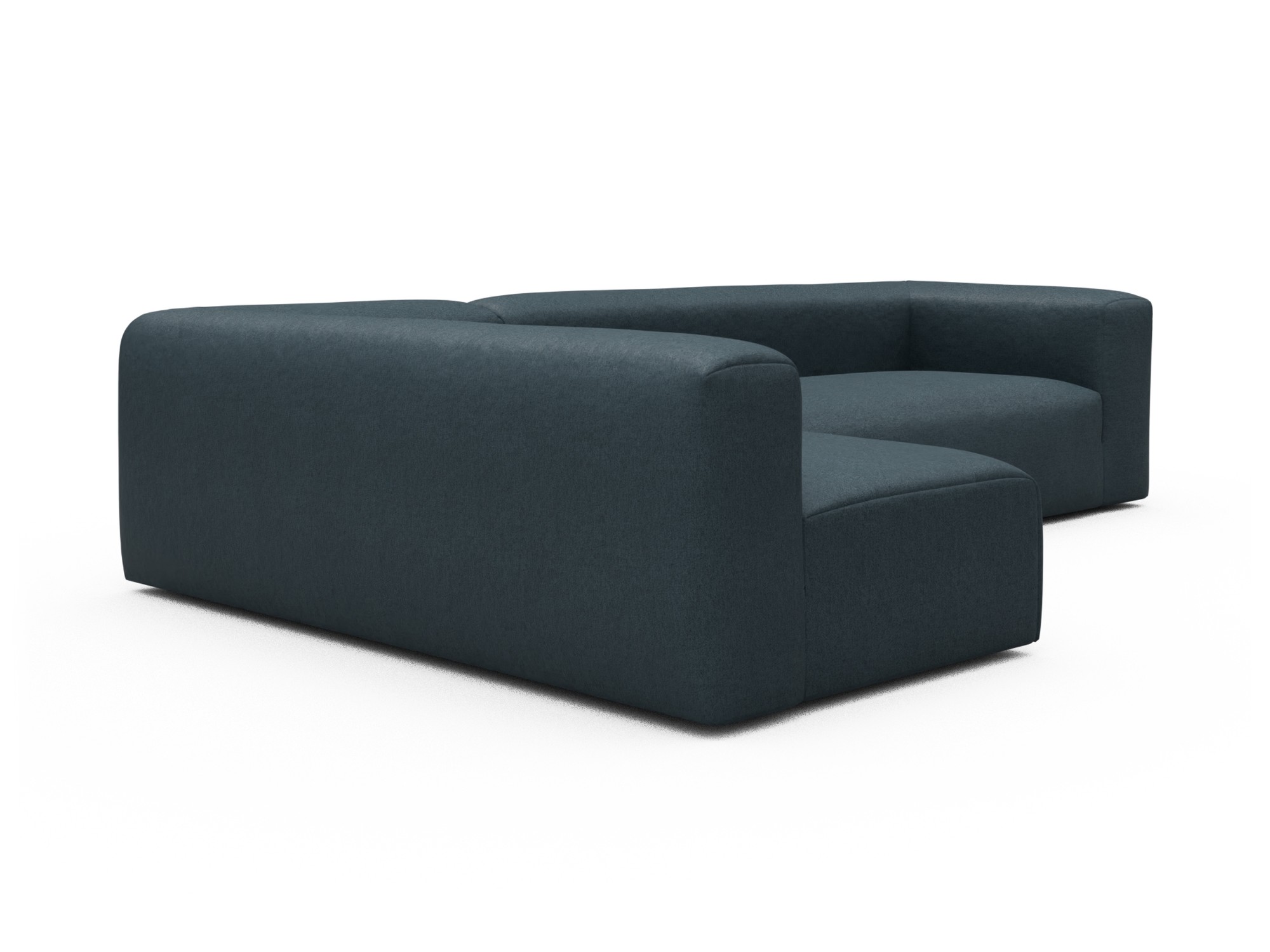 Skandi Home Ecksofa Fred 2x 2,5-Sitzer links offen Denari-Royal-Blue moebelfaktor