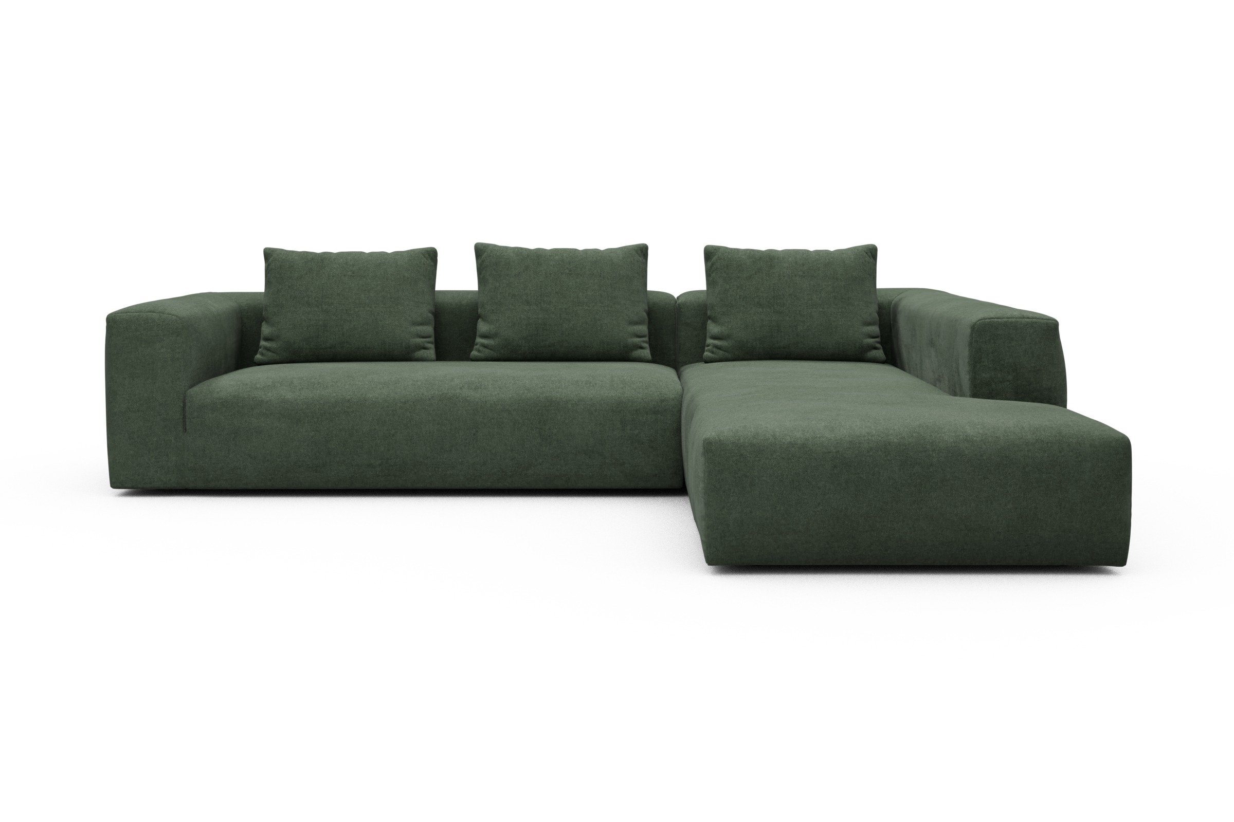 Skandi Home Ecksofa Fred Relax-Ecke rechts mit 2,5-Sitzer Casone-Forest-Green moebelfaktor