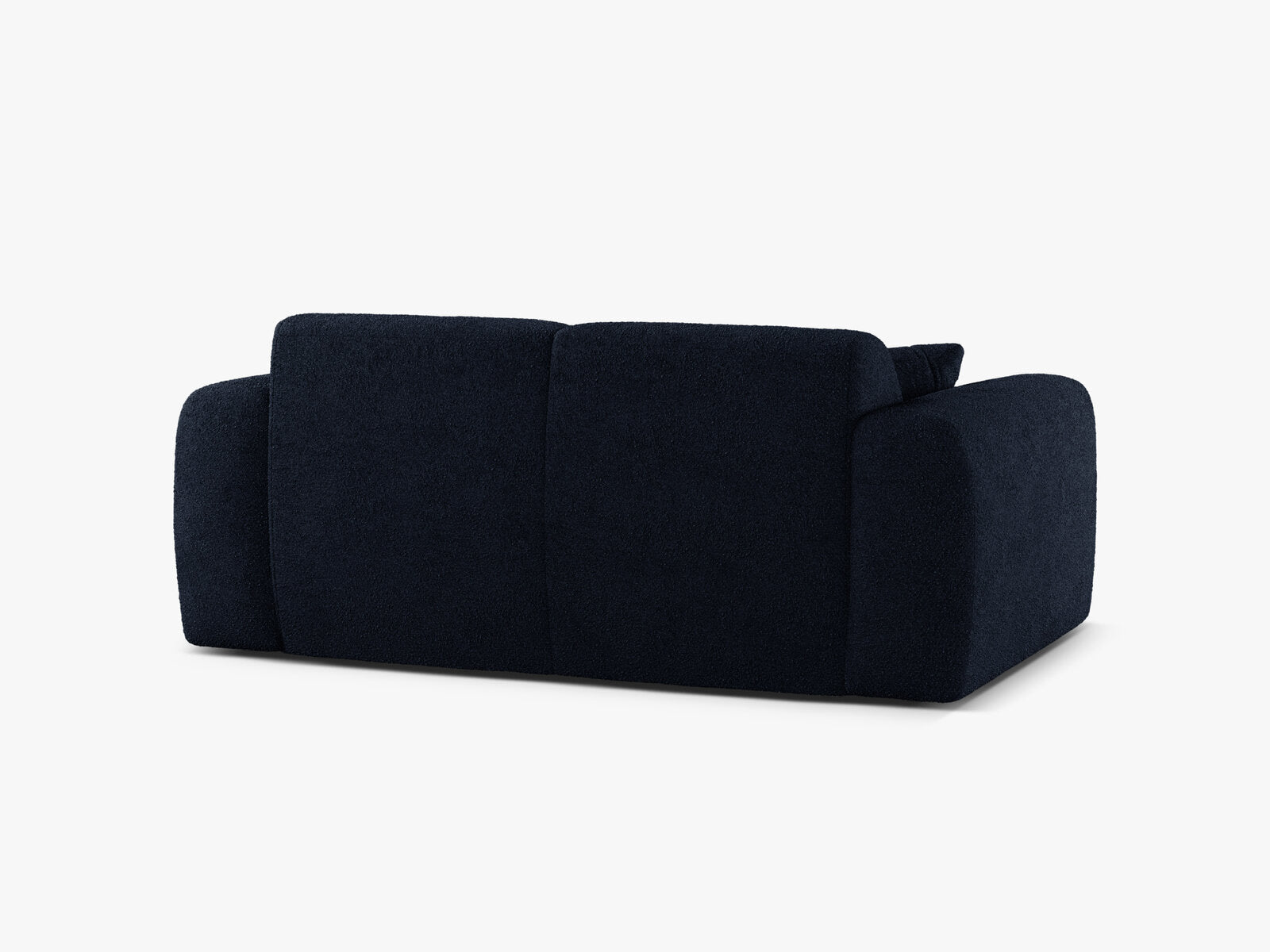 Micadoni Sofa Molino 2-Sitzer Boucle Baloo Dunkelblau