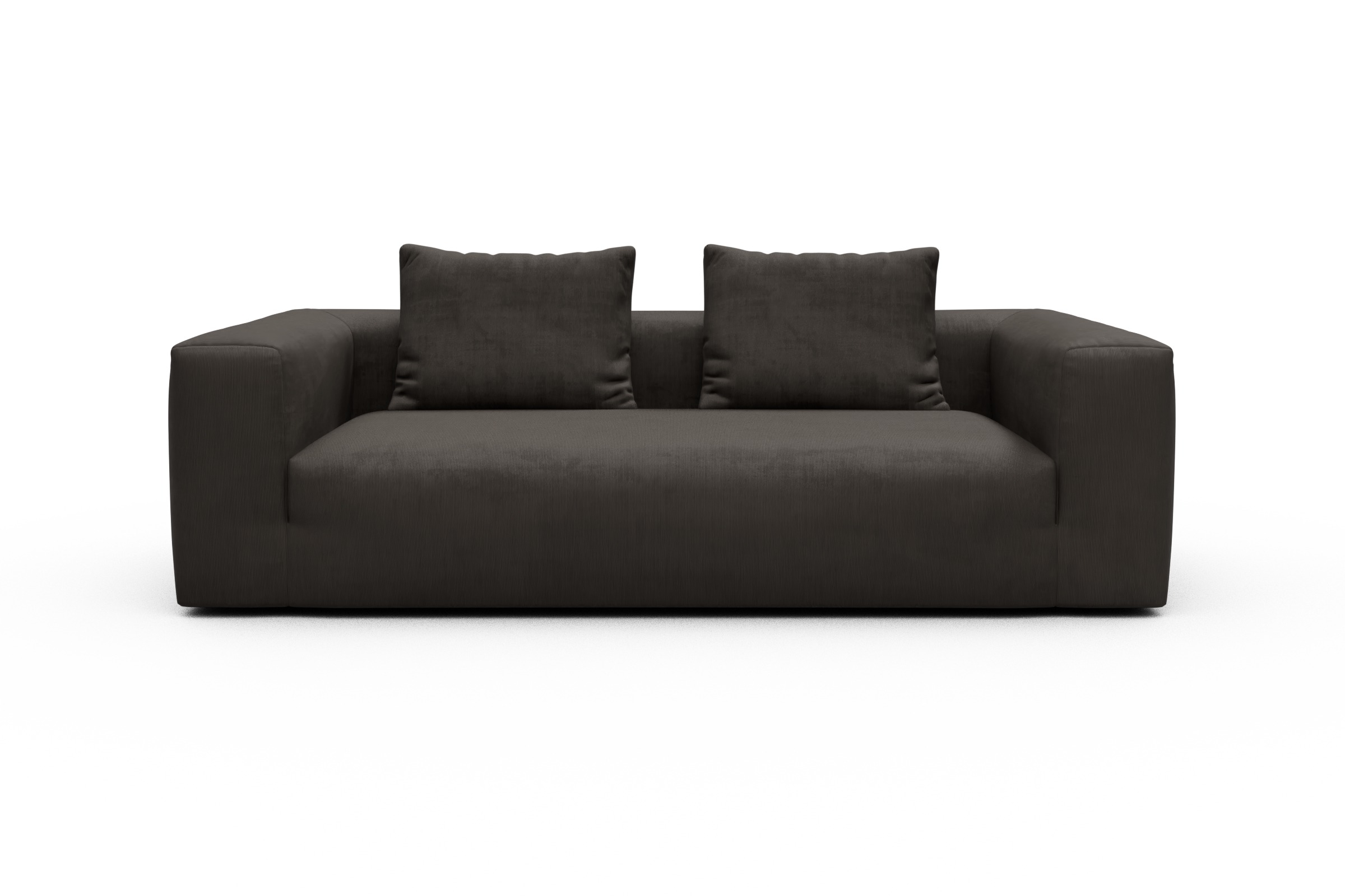 Skandi Home Sofa Fred 3-Sitzer Cordufine-Taupe moebelfaktor