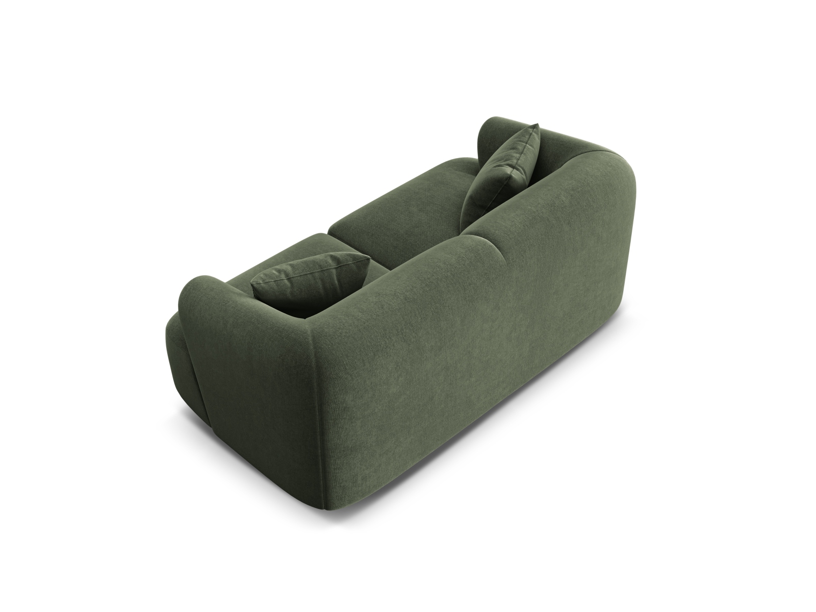 Cosmopolitan Design Sofa Campi 2-Sitzer Samt Vogue Grün