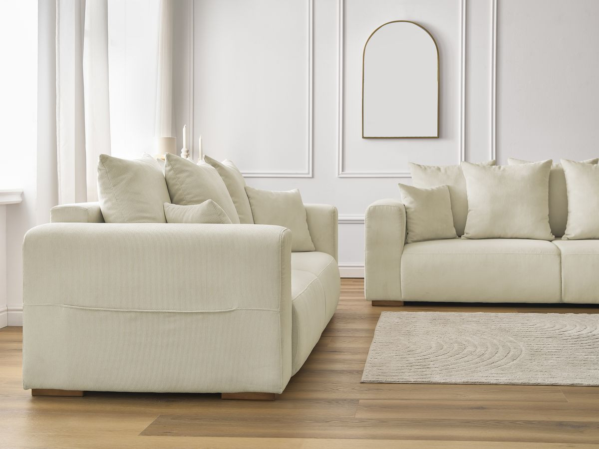 Bobochic Sidonie Sofa 5-Sitzer Cordsamt Beige