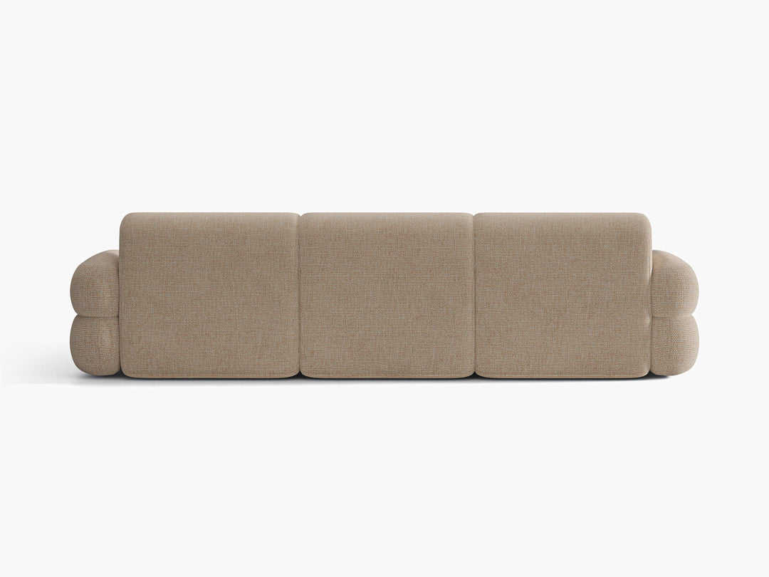 Micadoni Neo Ecksofa 4-Sitzer Rechts Chenille SILENCIO Sand