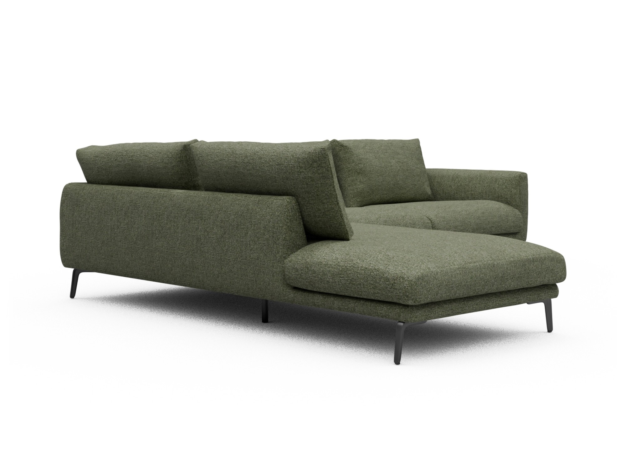 Skandi Home Ecksofa Karl Relax-Ecke links mit 2,5-Sitzer Carreno-Vivid-Green moebelfaktor